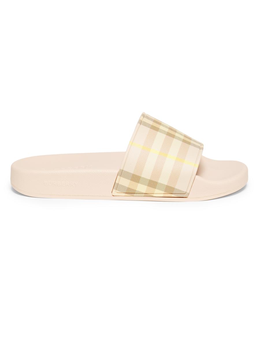 Burberry Check Slide Sandals | Saks Fifth Avenue