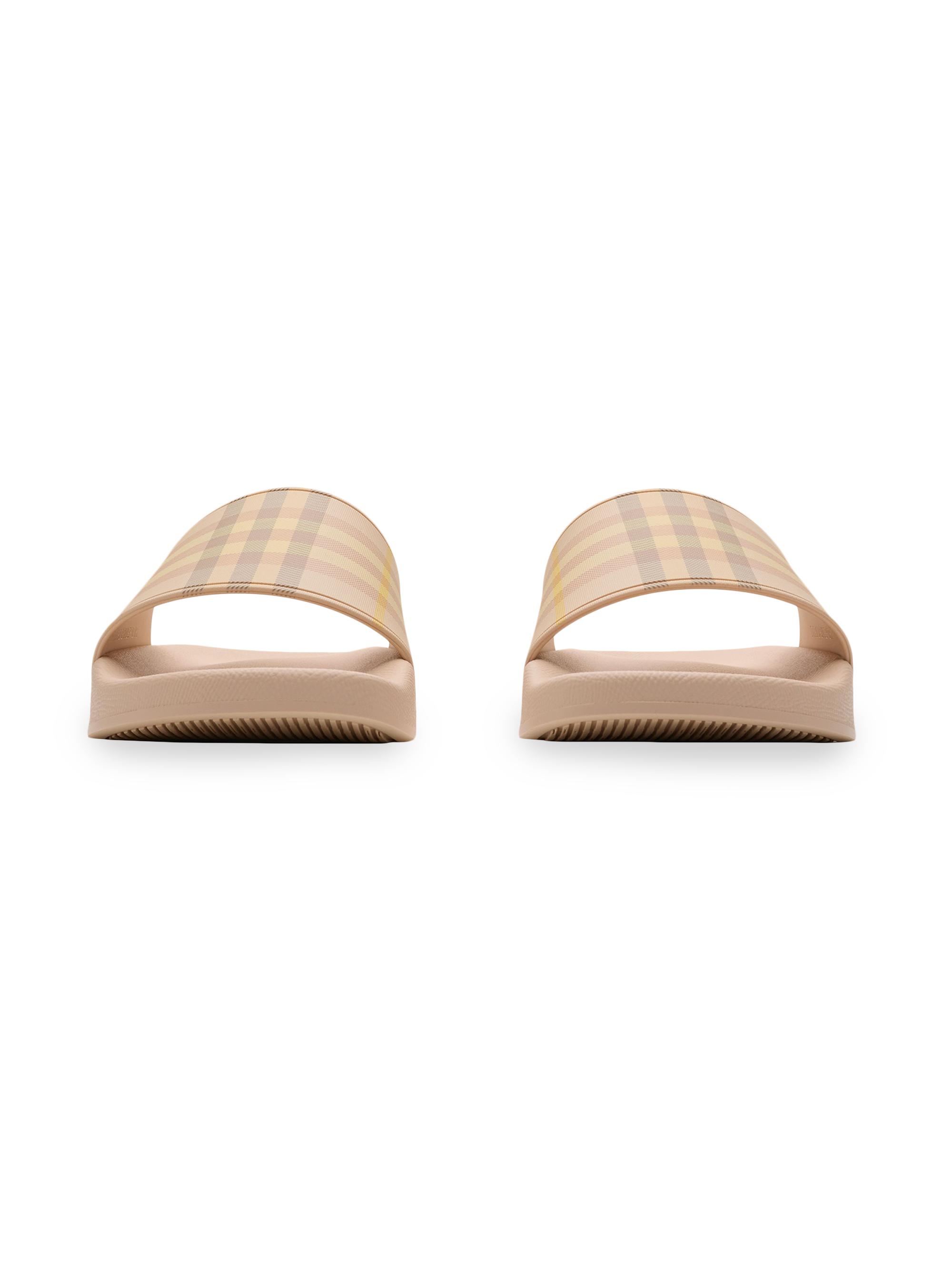 Burberry Furley Check Slide Sandals | Saks Fifth Avenue
