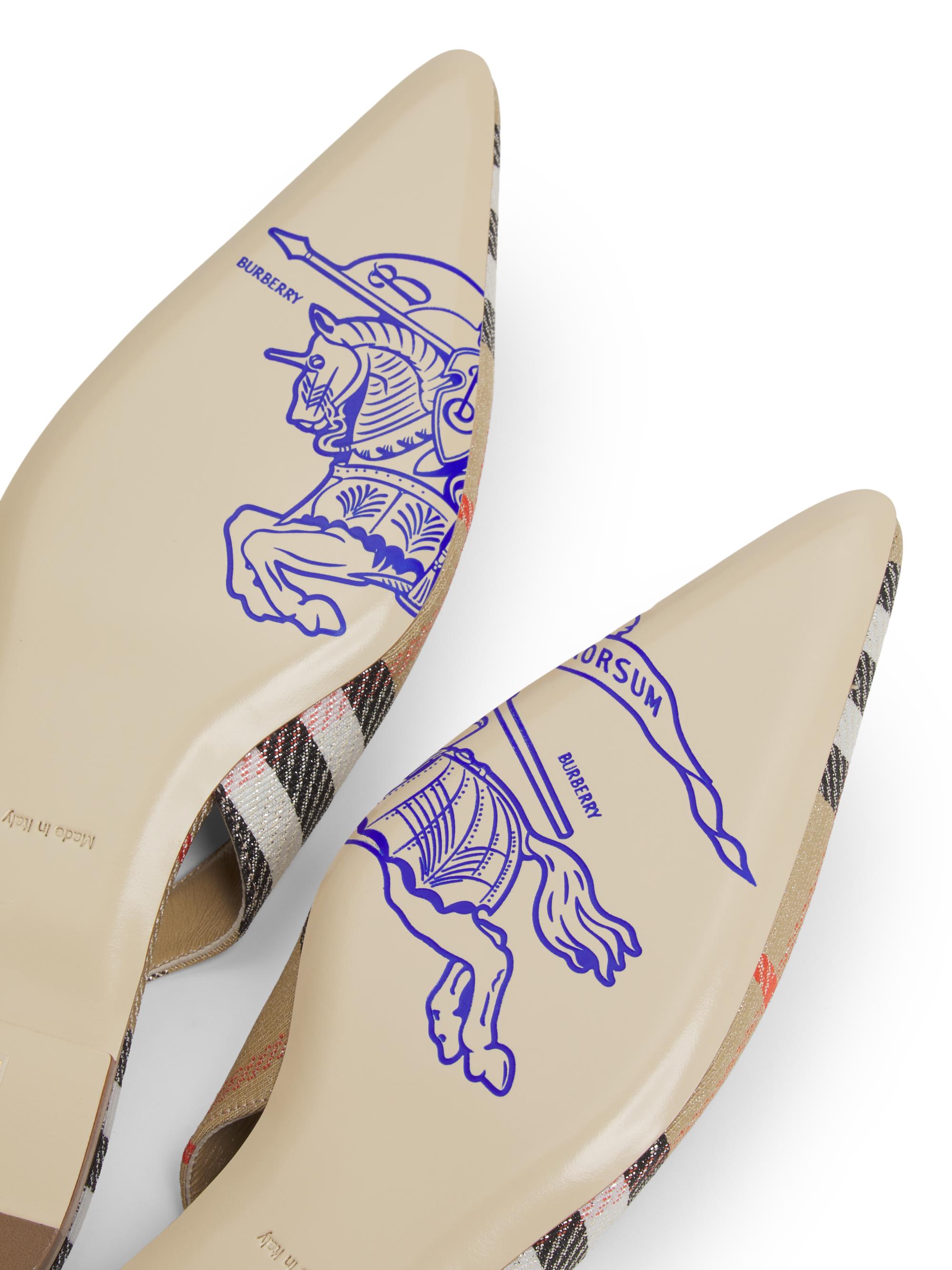 Burberry Birdie Check Slingback Flats | Saks Fifth Avenue