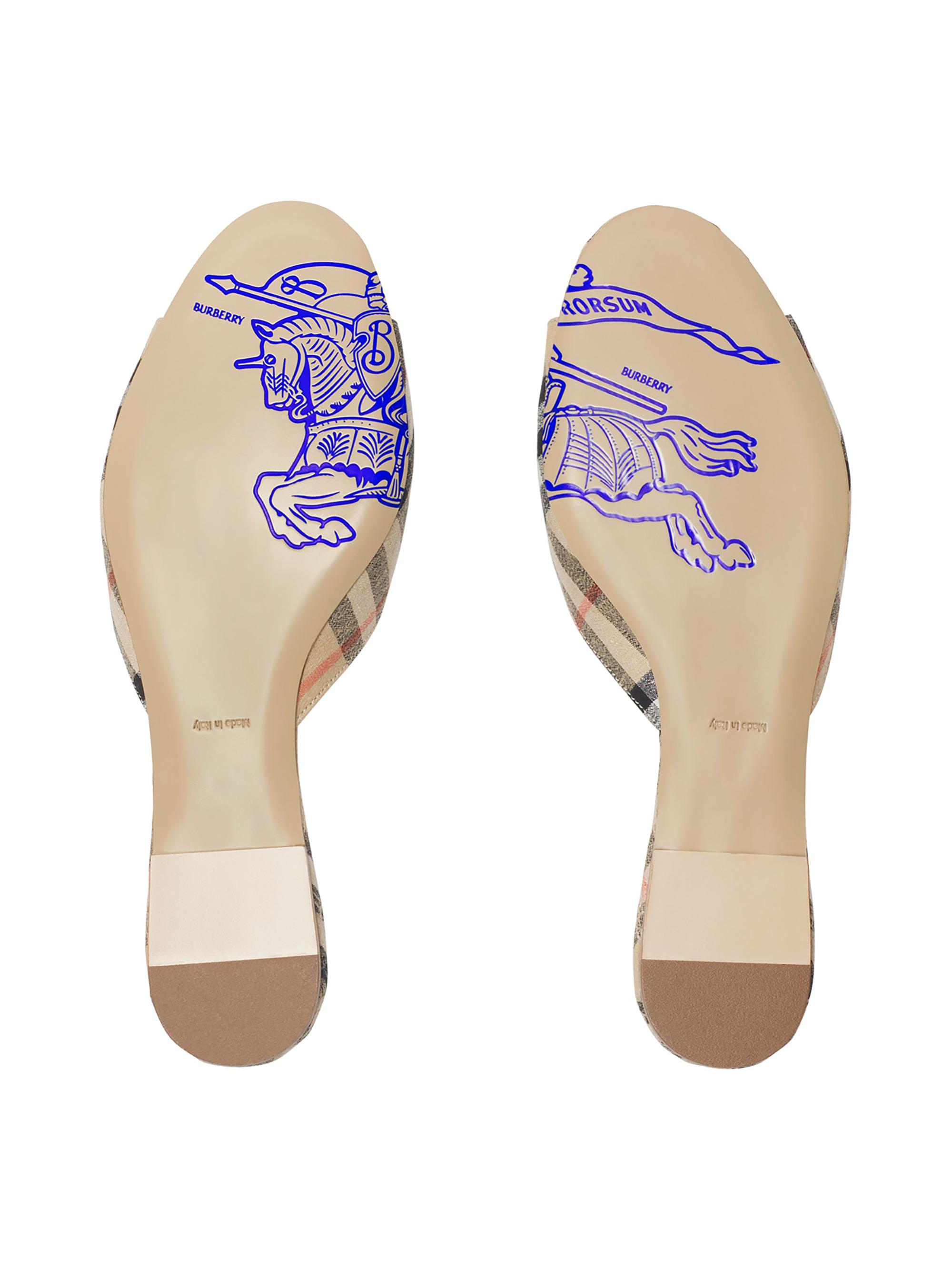 Burberry Mews Check Sandals | Saks Fifth Avenue