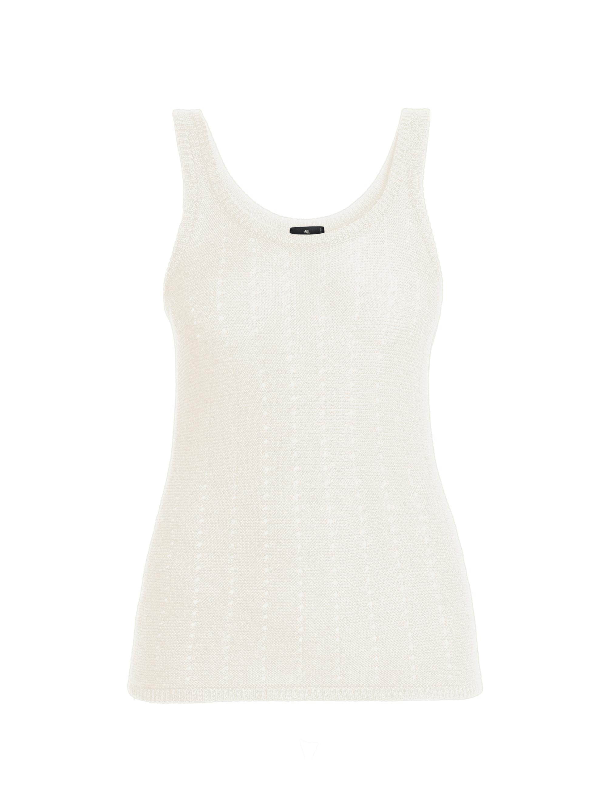 Etro Women's Stretch-Cotton Tank - Light Creamy White