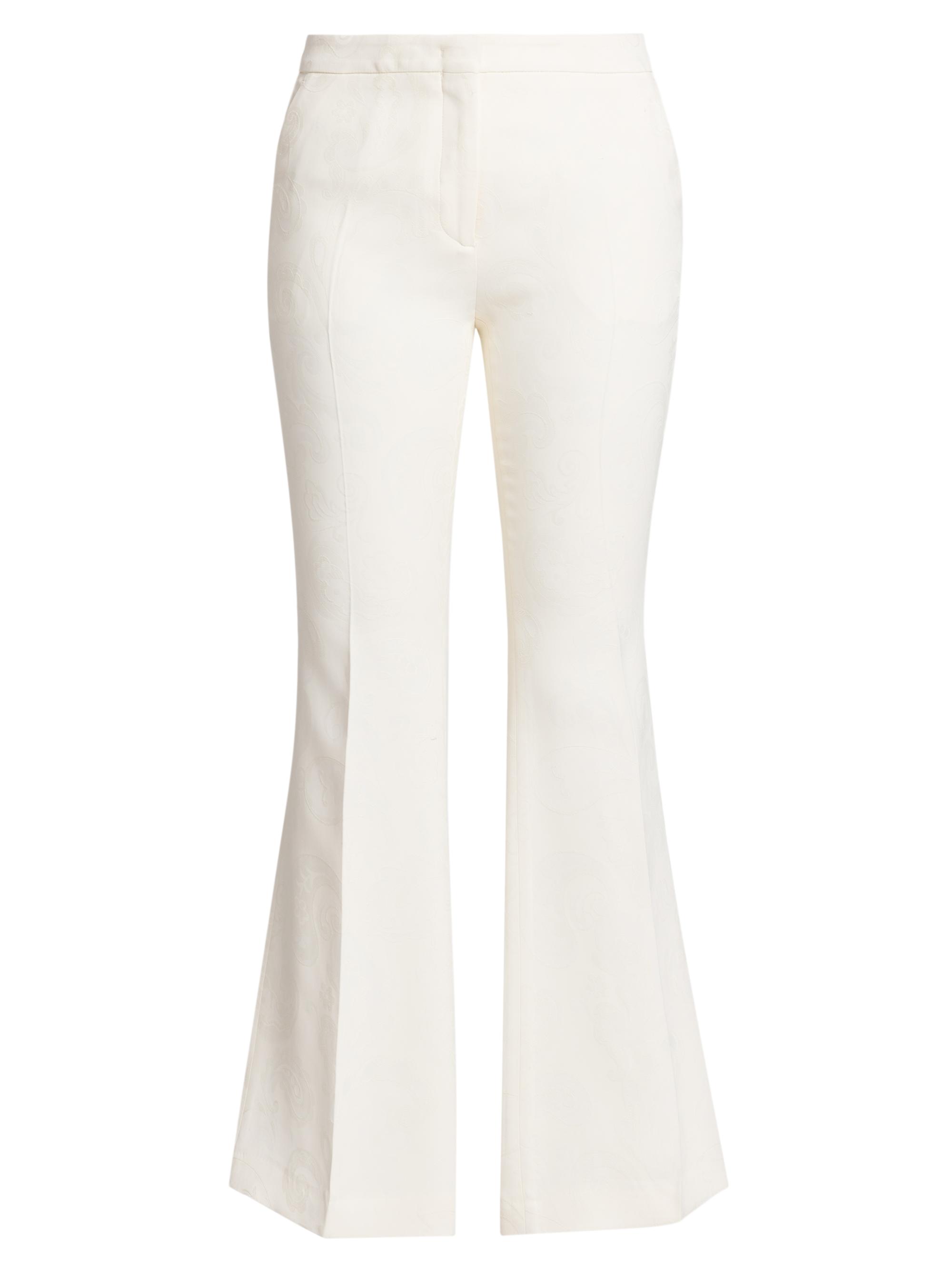 Etro Women's Stretch Viscose Flared Pants - Crema