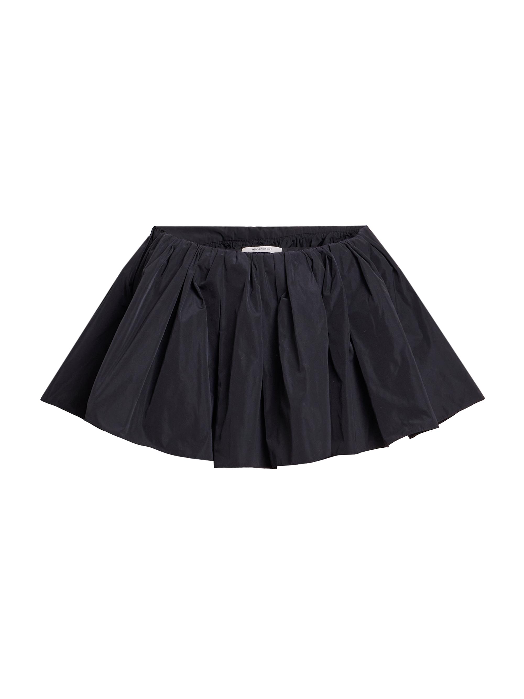 JW Anderson Women's Gathered Satin Skort - Black