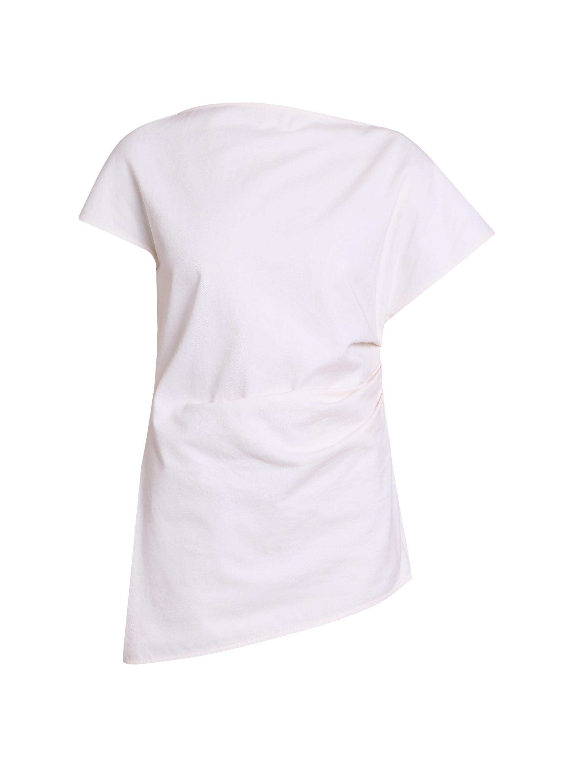 JW Anderson Women's Cotton Asymmetric Draped Top -