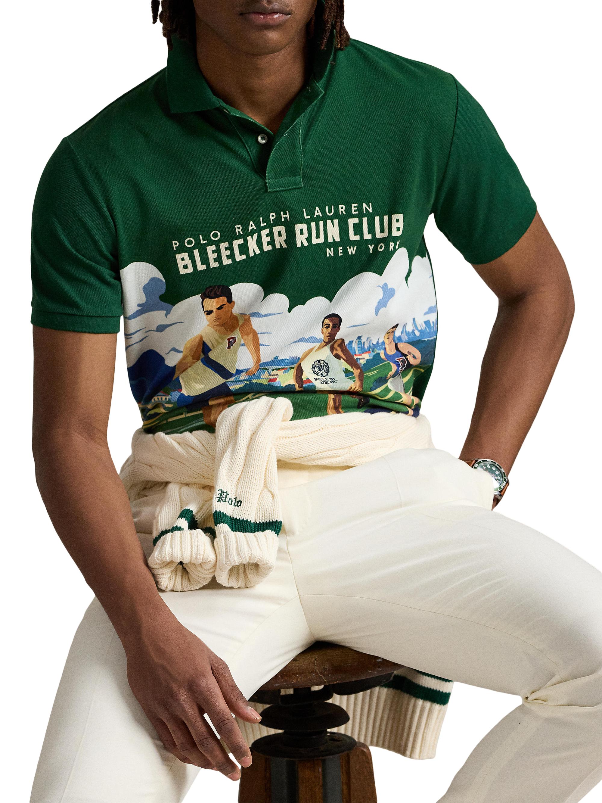 Polo Ralph Lauren Classic-Fit Print Mesh Polo Shirt | Saks