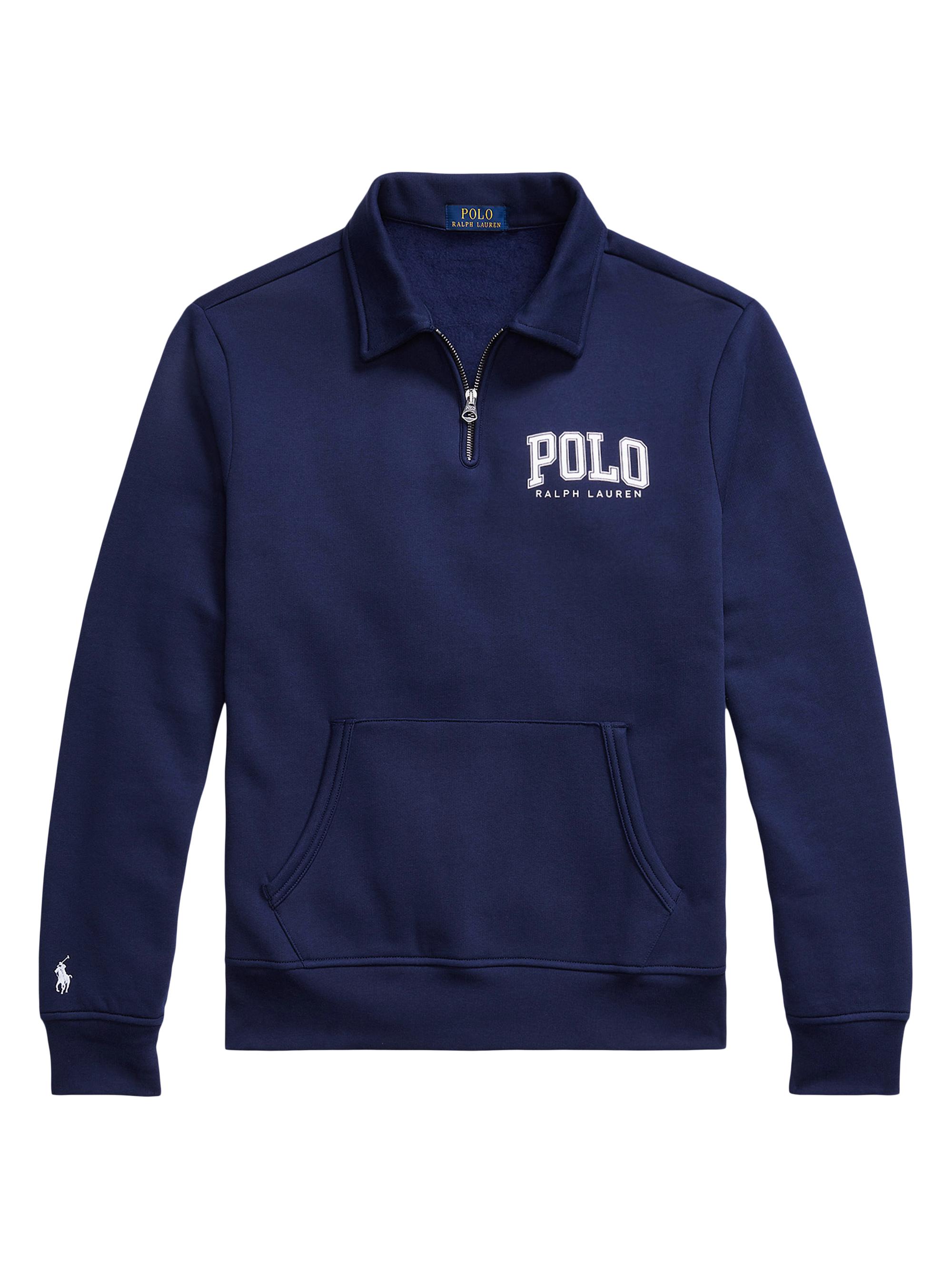 Polo Ralph Lauren Logo Fleece Collared Sweatshirt | Saks Fifth Avenue