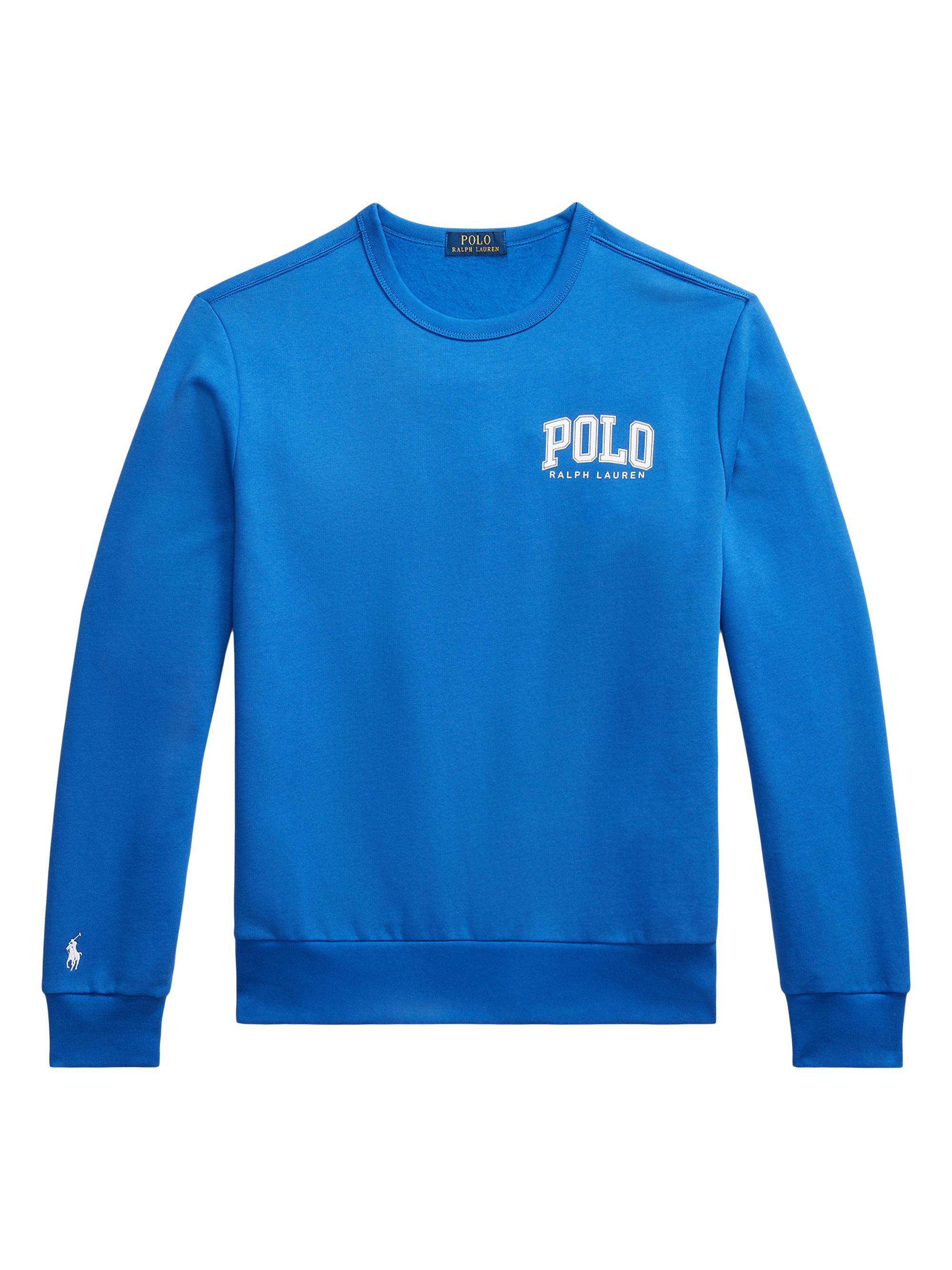 Polo Ralph Lauren Men's Polo Logo Fleece Crewneck Sweatshirt - New Iris Blue