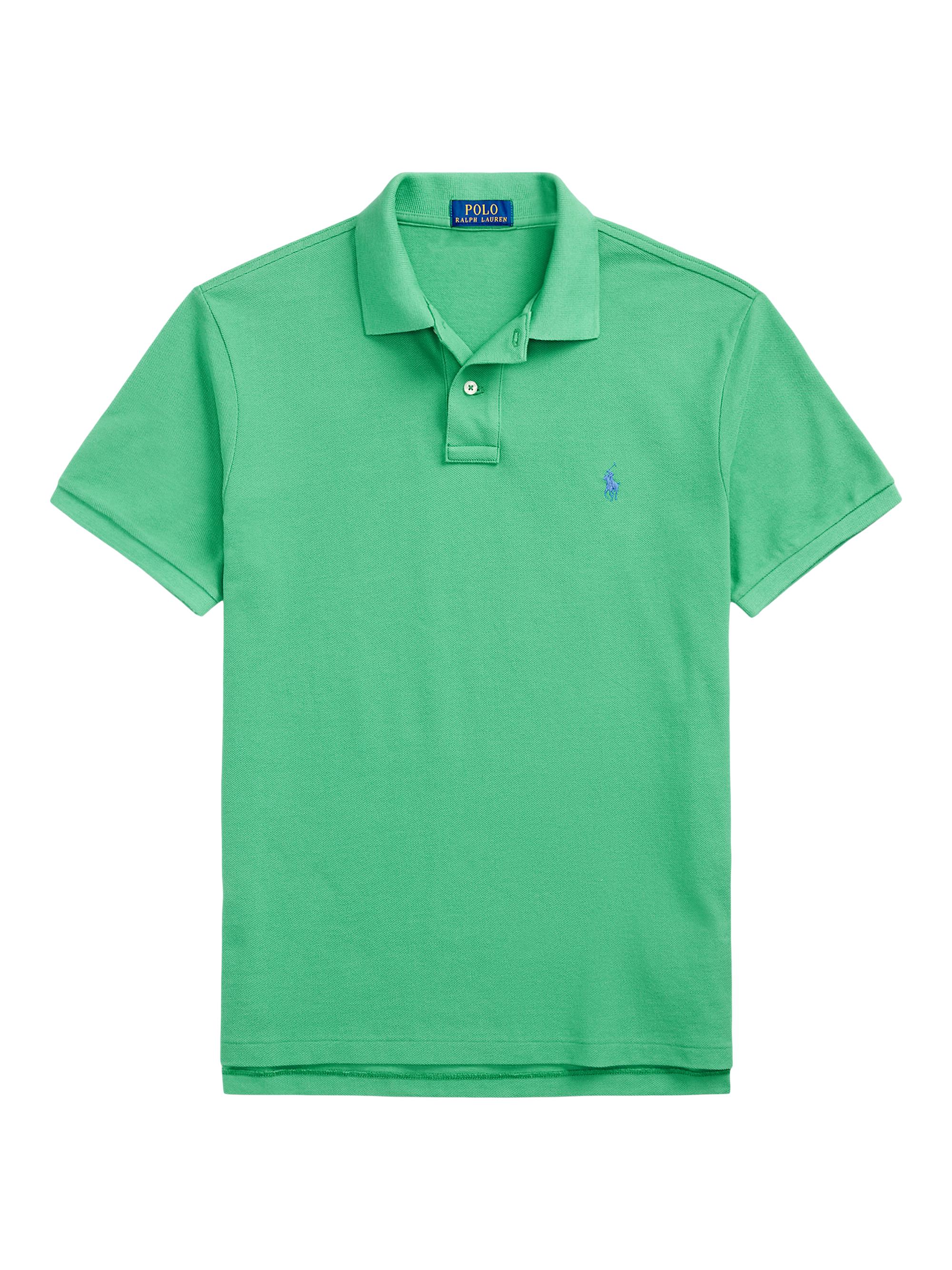 Polo Ralph Lauren Men's Custom-Slim-Fit Mesh Polo Shirt - Raft Green