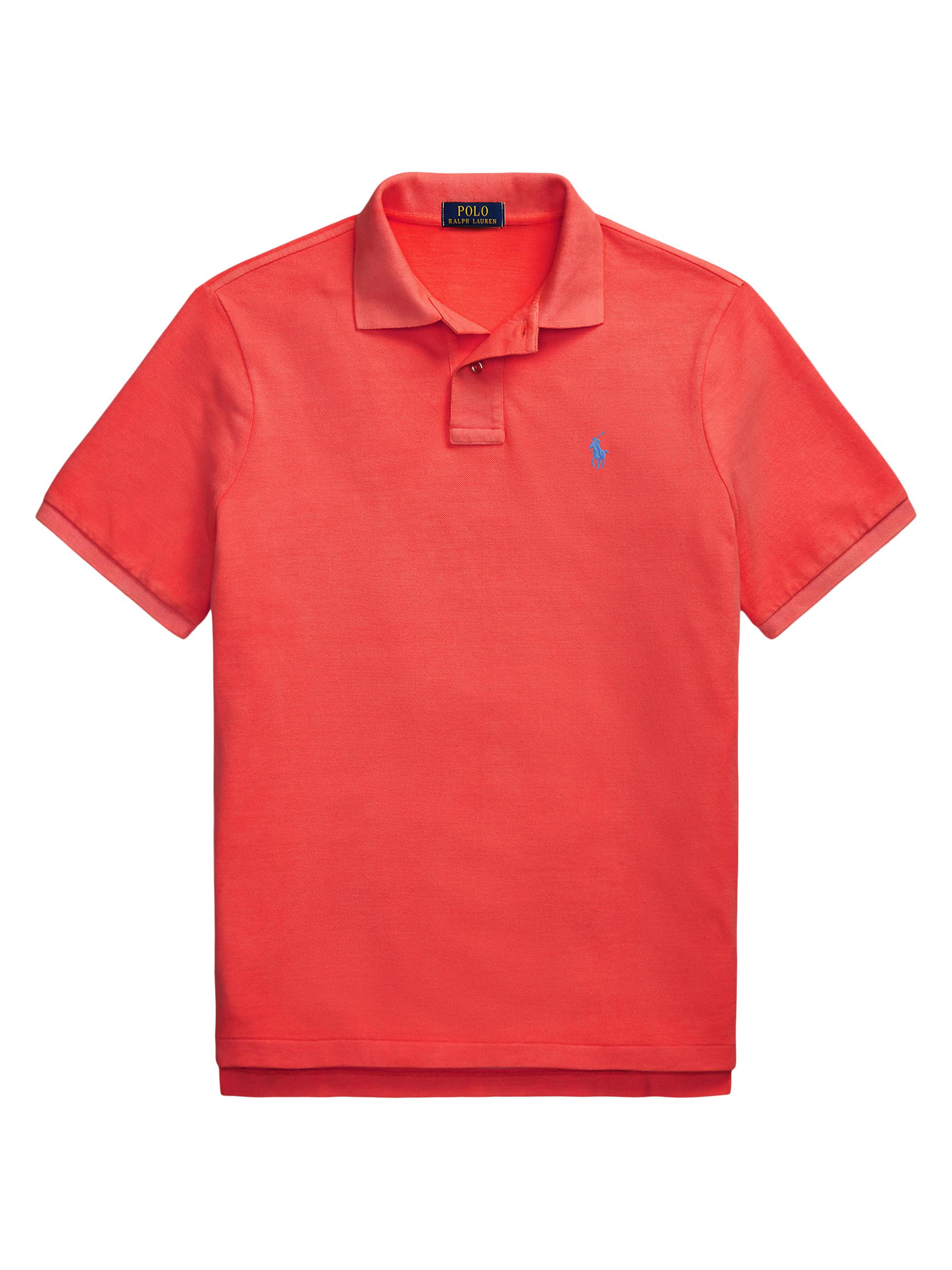 Polo Ralph Lauren Men's Custom-Slim-Fit Mesh Polo Shirt - Spring Red