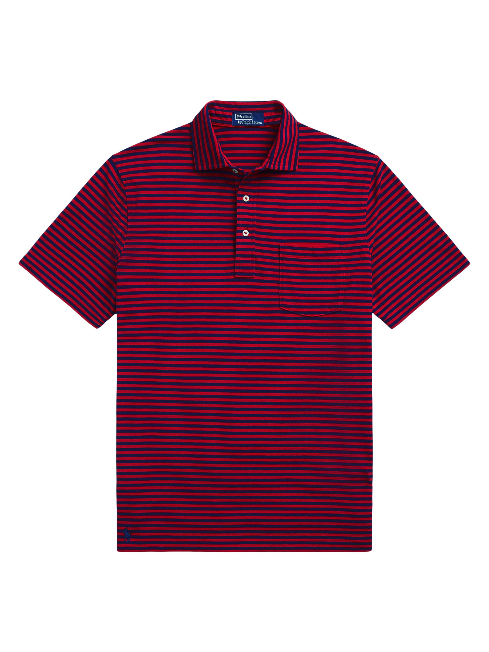 Ralph Lauren Purple Label Striped Silk-Cotton Polo Shirt | Saks