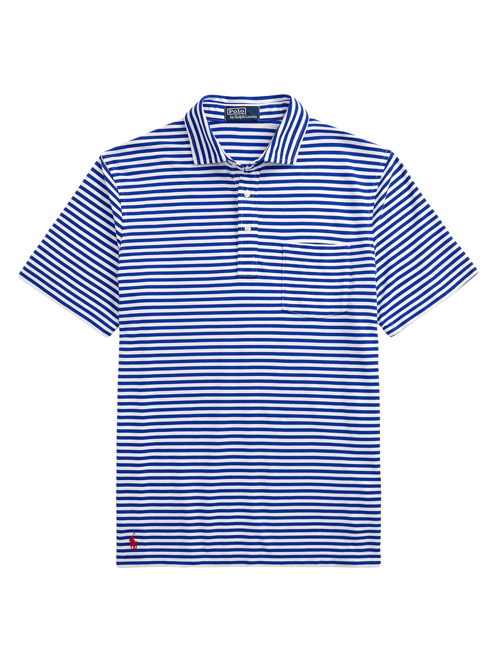Polo Ralph Lauren Men's Classic-Fit Featherweight Mesh Polo - Sapphire Star White
