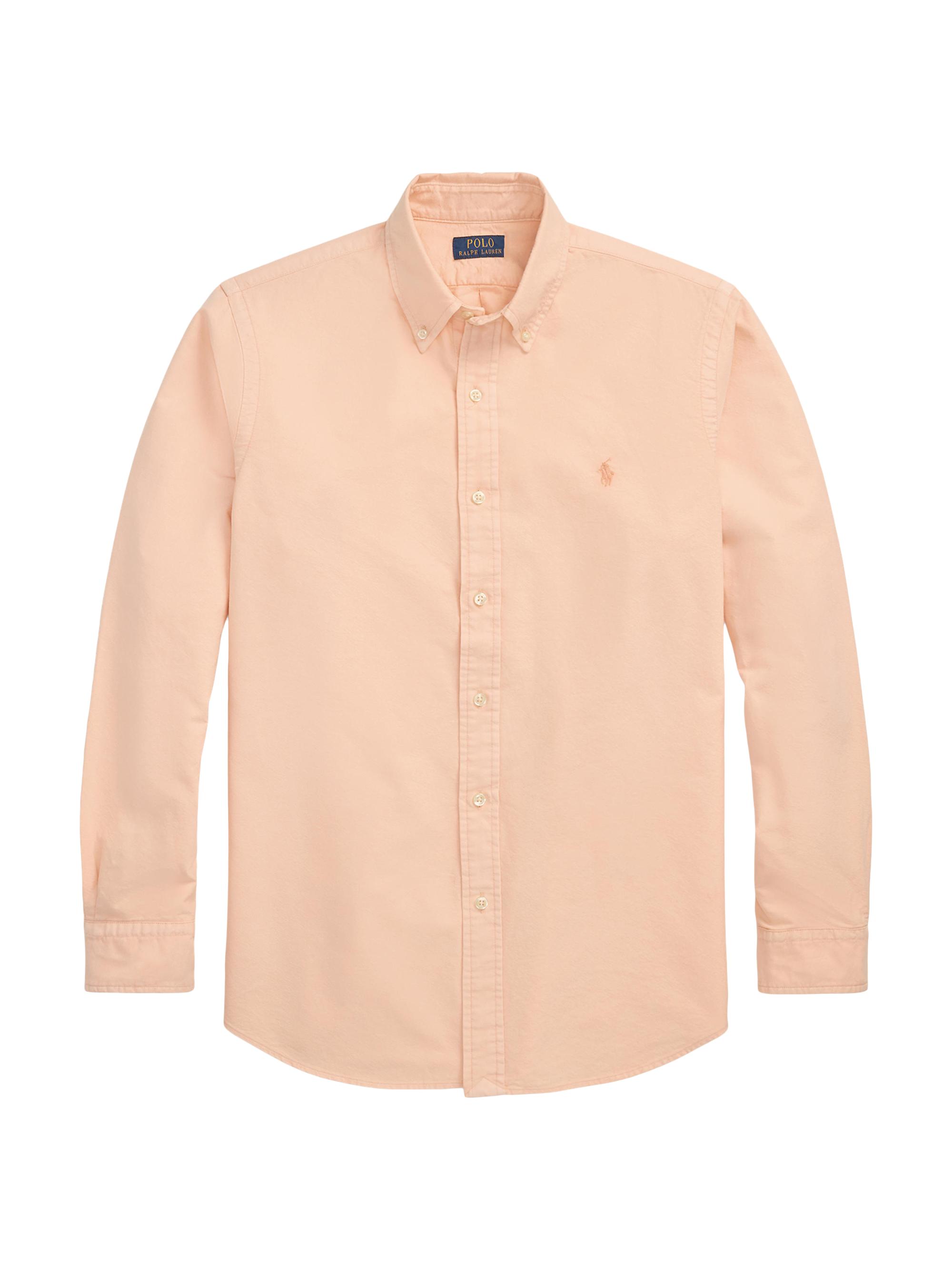 Polo Ralph Lauren Men's Classic Fit Mineral-Dyed Oxford Shirt - Amber - Size S