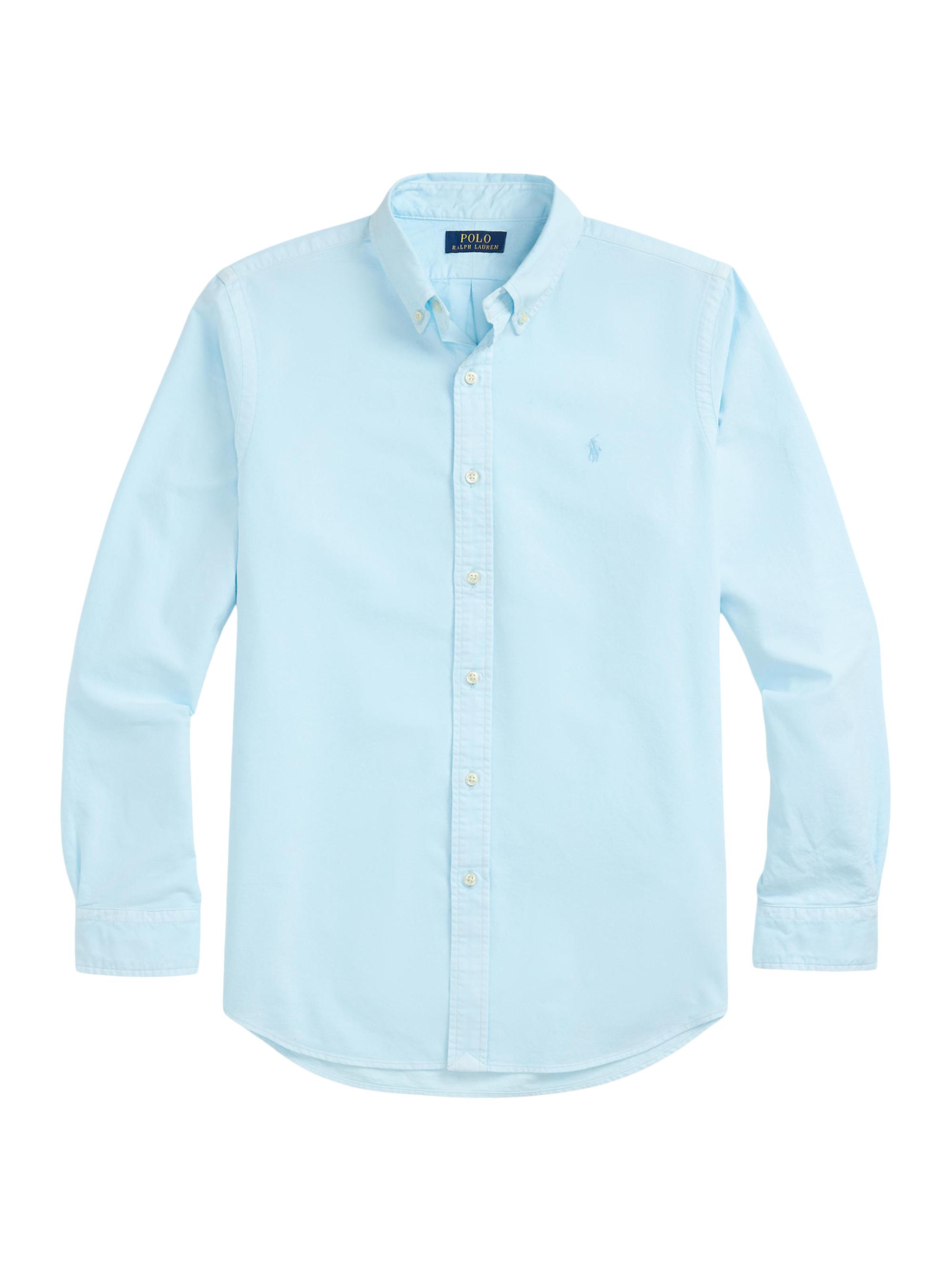Polo Ralph Lauren Men's Classic-Fit Mineral-Dyed Oxford Shirt - Sky