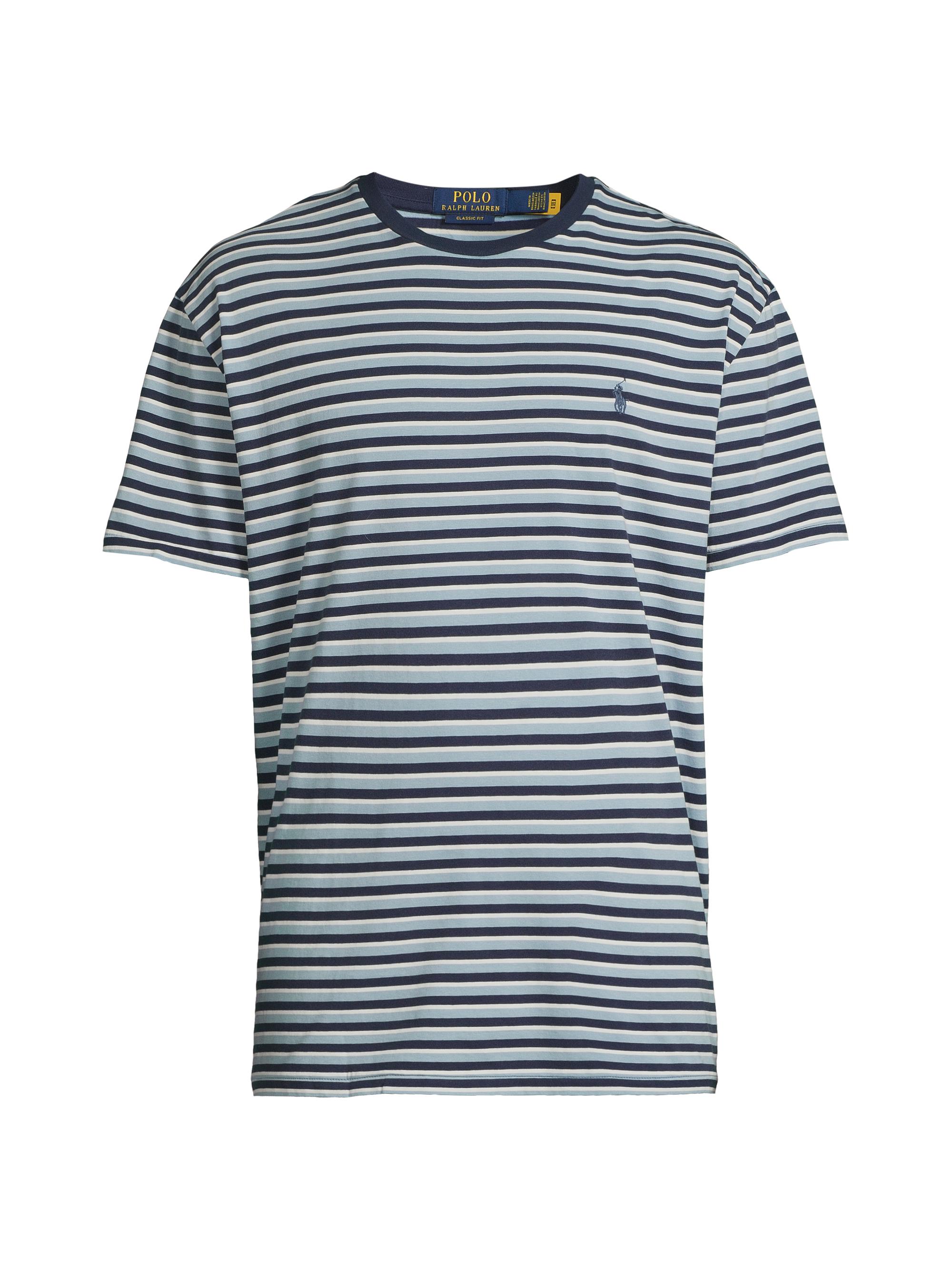 Polo Ralph Lauren Men's Classic-Fit Striped Jersey T-Shirt - Blue Note Multi