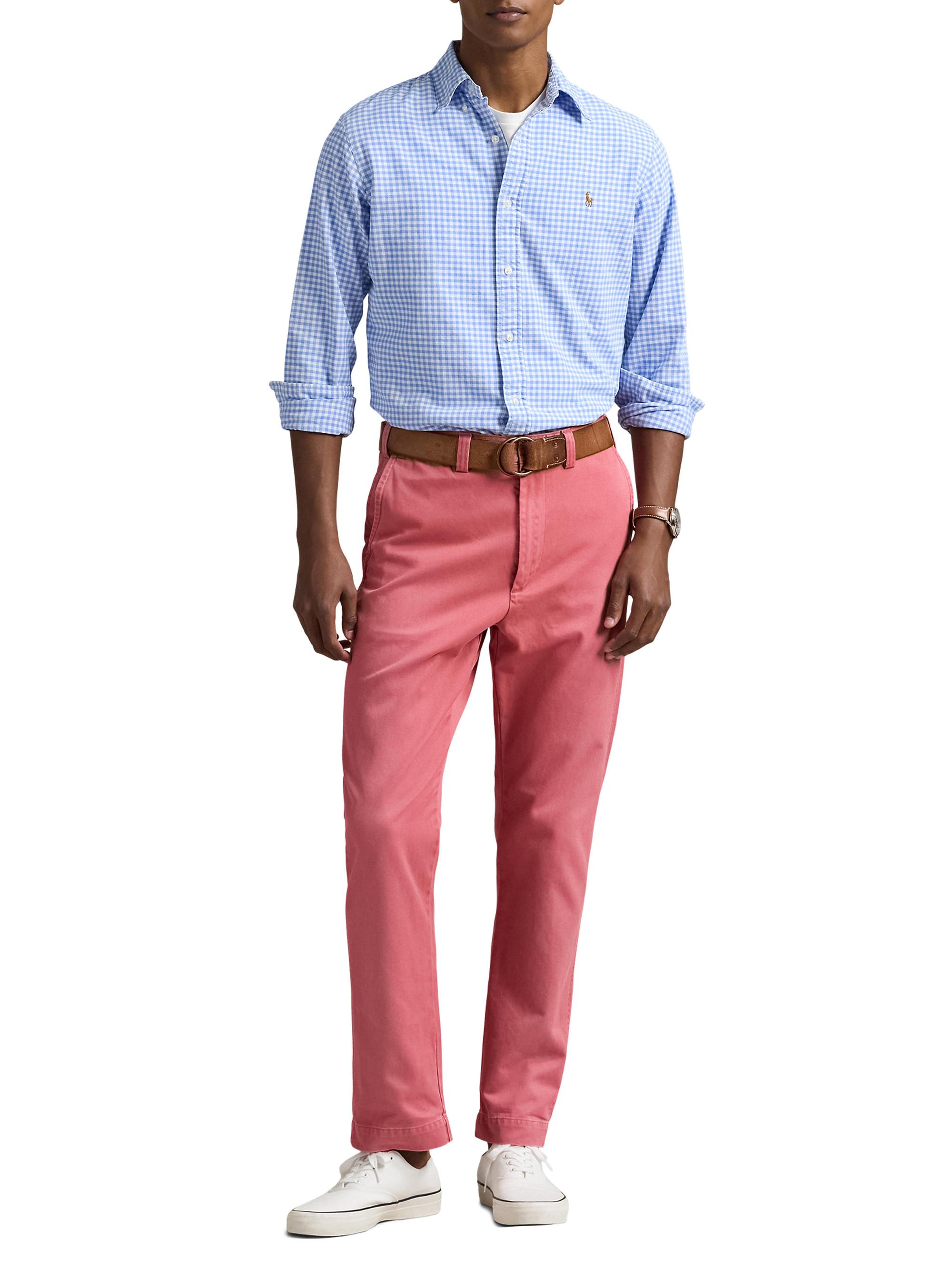 Polo Ralph Lauren Logo-Embroidered Gingham Cotton Oxford Shirt