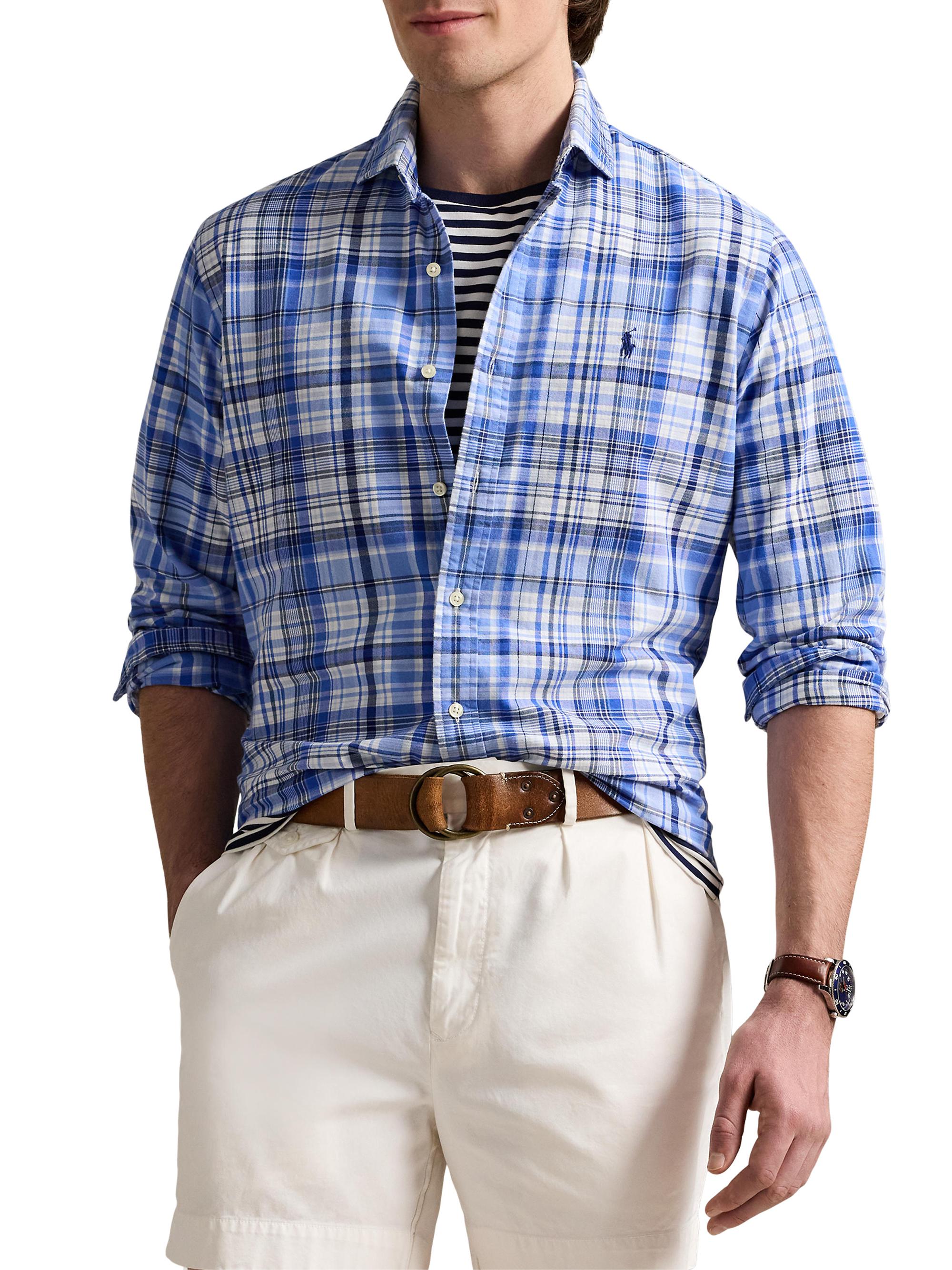 Polo Ralph Lauren Classic-Fit Plaid Oxford Shirt | Saks Fifth Avenue