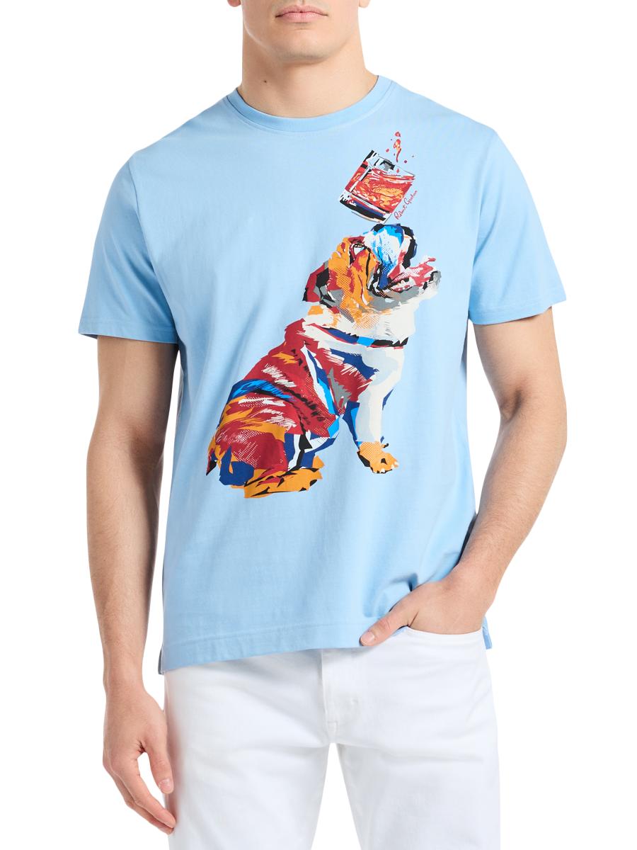 Robert Graham Whiskey Dog Graphic Cotton T-Shirt | Saks