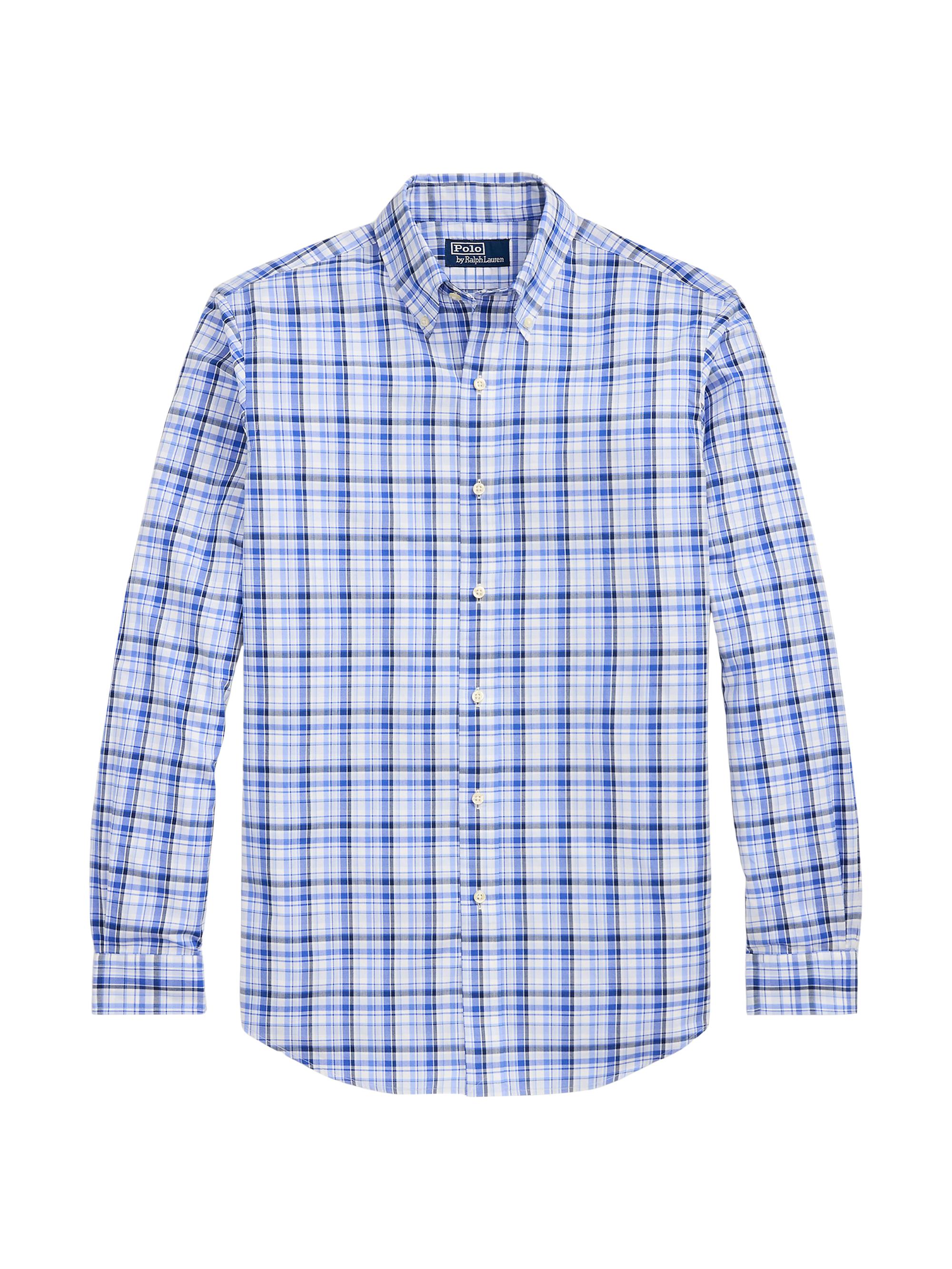 Polo Ralph Lauren Men's Classic Fit Plaid Poplin Shirt - Blue Multi