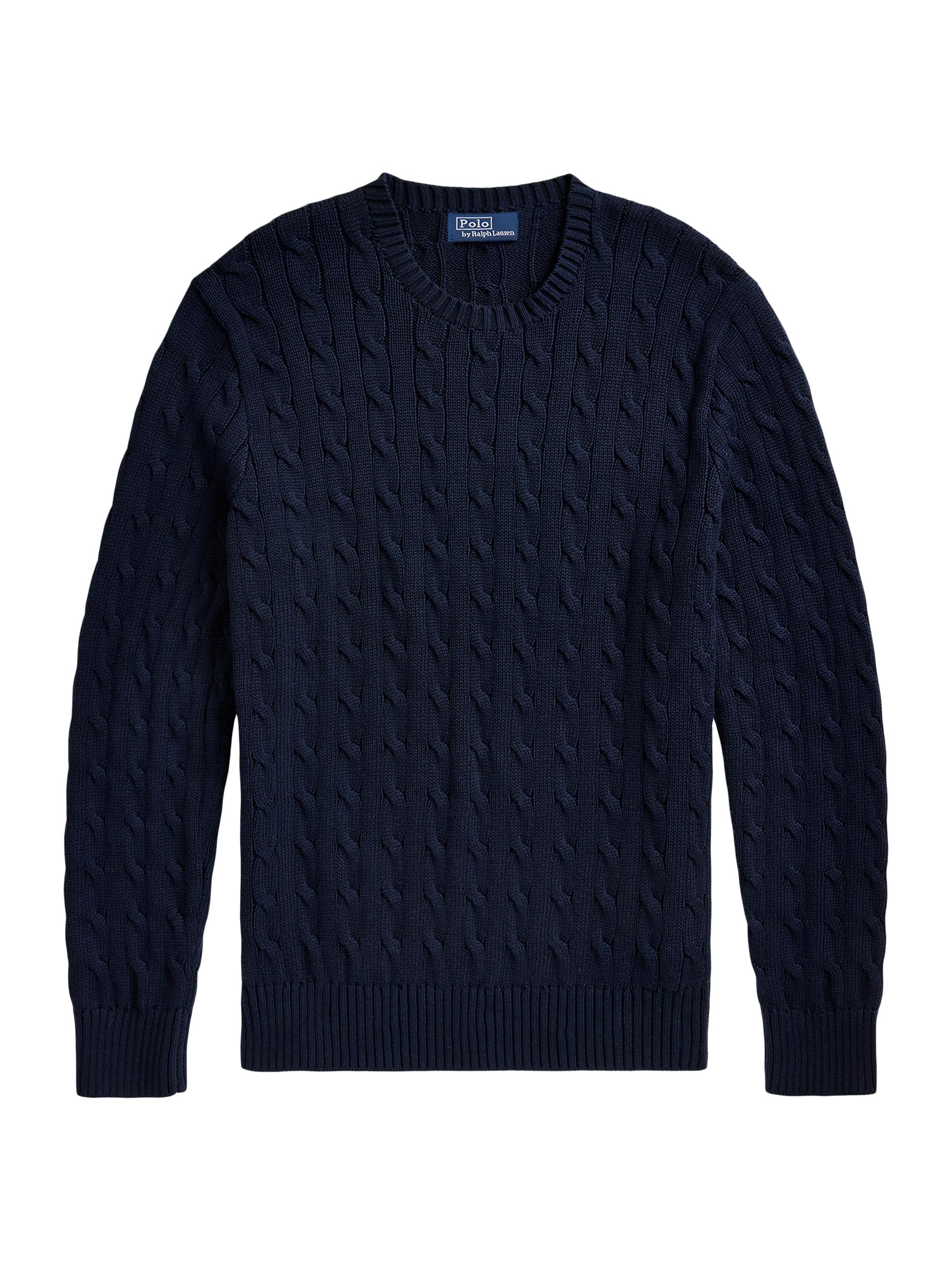 Polo Ralph Lauren Cable-Knit Wool-Blend V-Neck Sweater | Saks