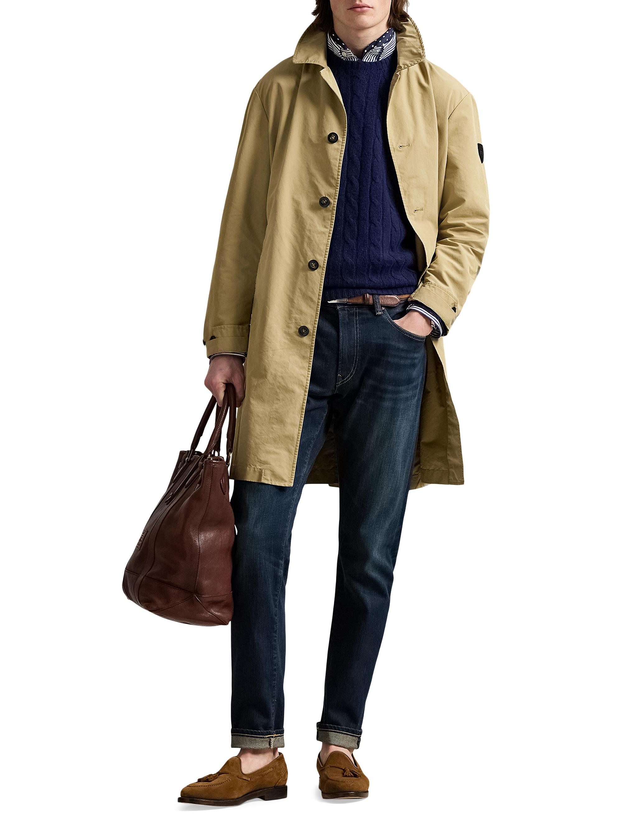 現行ポロラルフローレン Car Ct-Standard-Unlined-Coat Polo Ralph Lauren Twill Car Coat | Saks Fifth Avenue