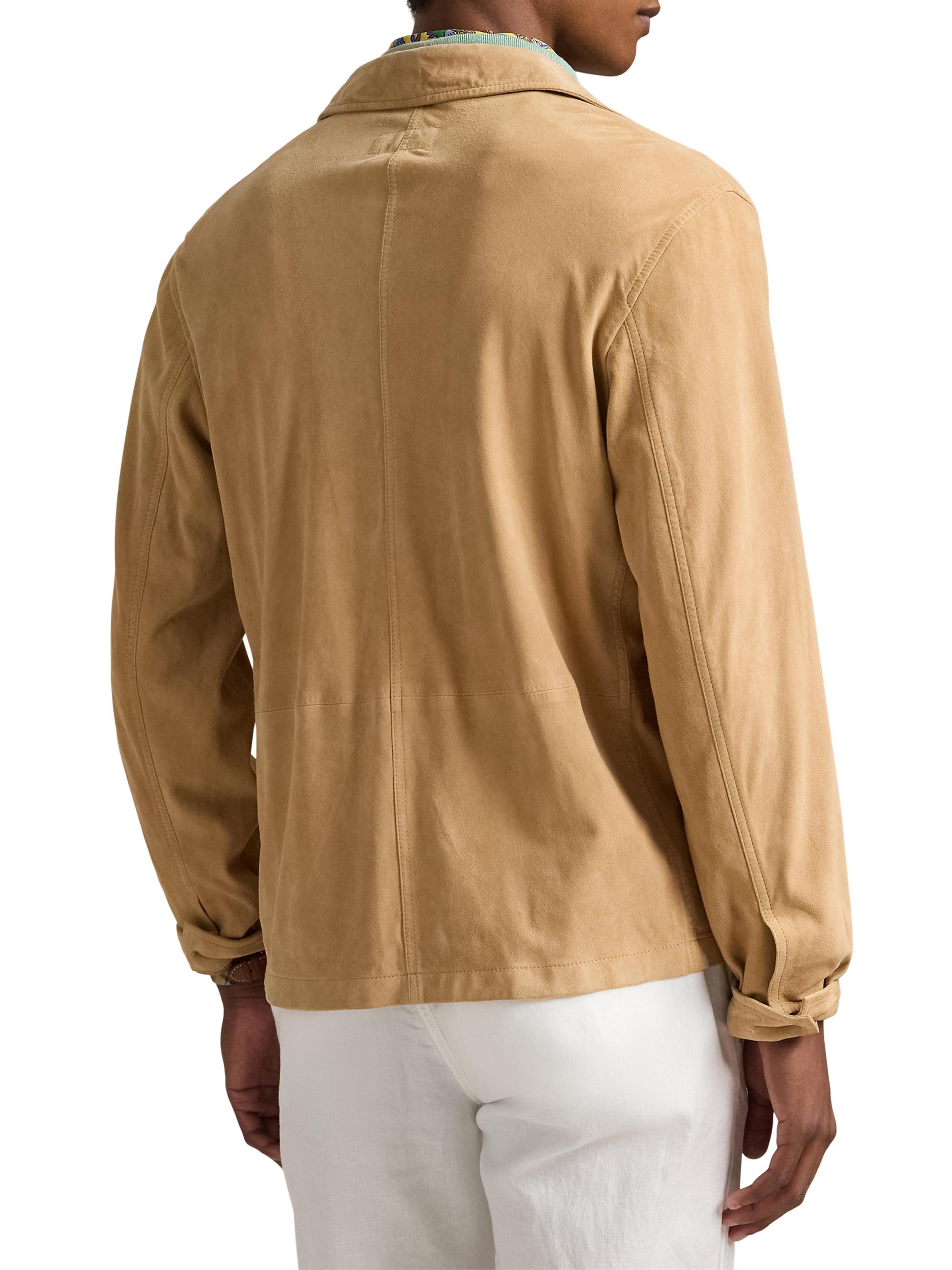Polo Ralph Lauren Suede Utility Jacket | Saks Fifth Avenue