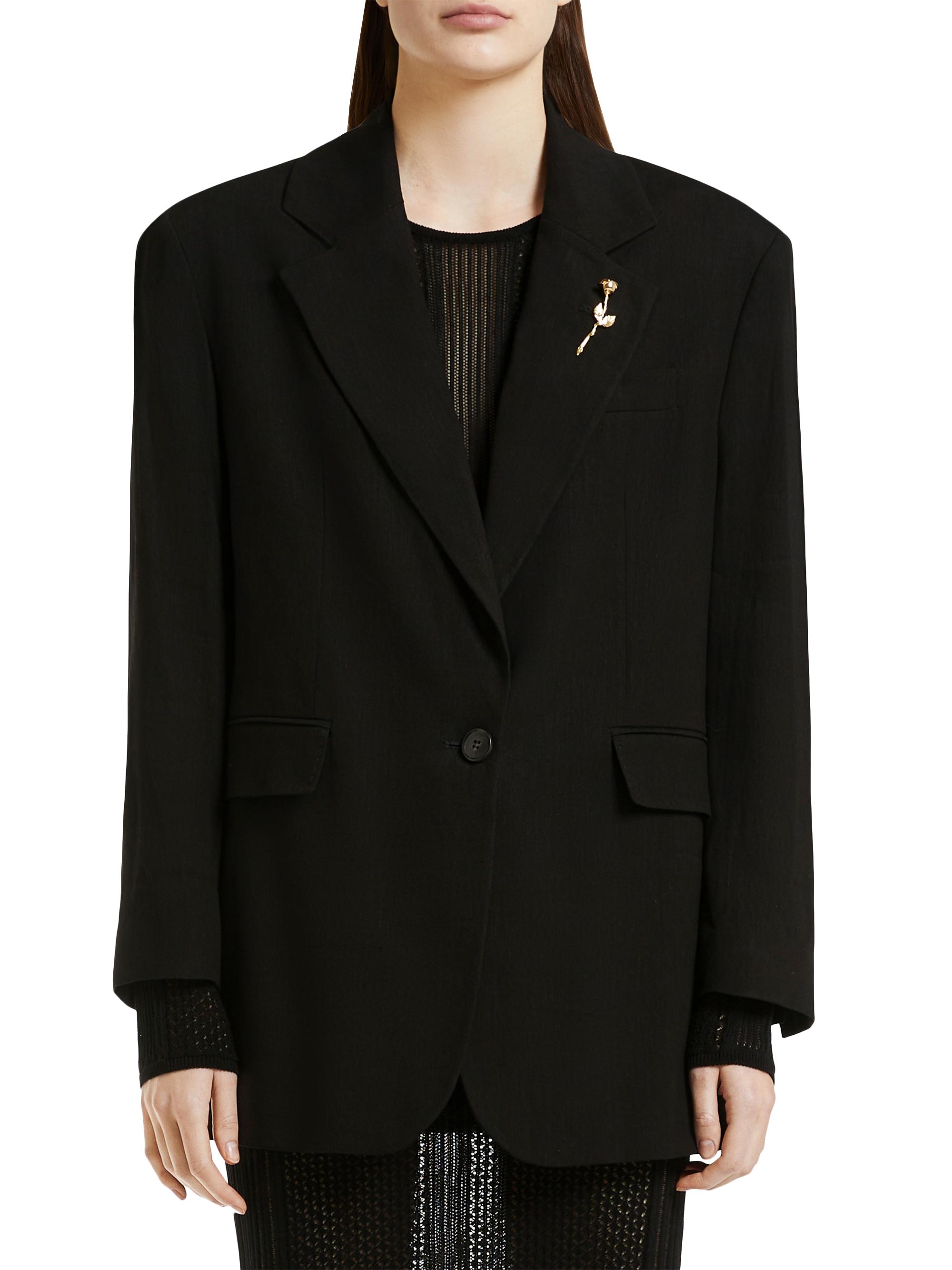Marella Women's Emrata x  Sand Oversized Blazer - Black
