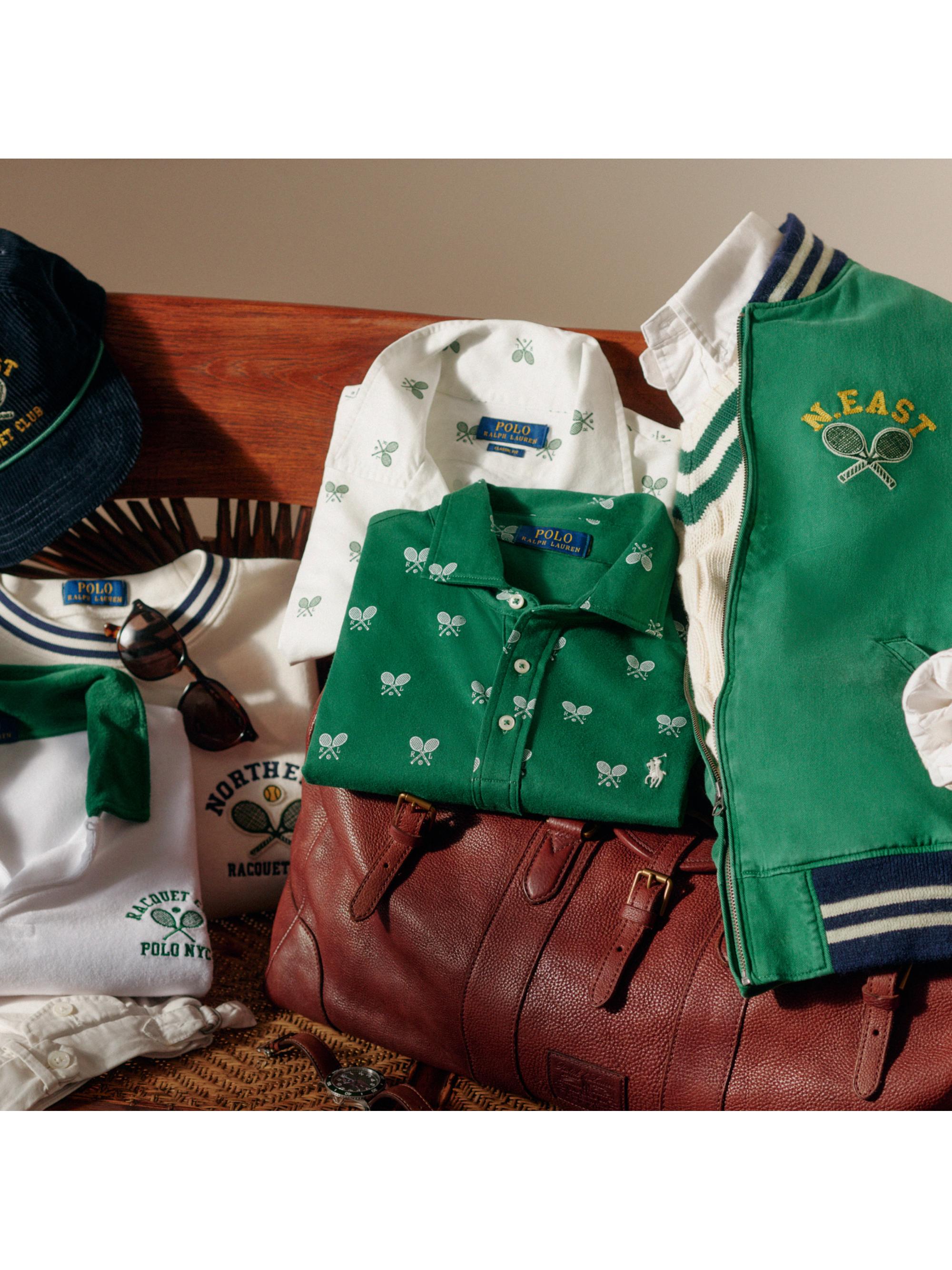 Polo Ralph Lauren Classic-Fit Racquet-Print Polo Shirt | Saks