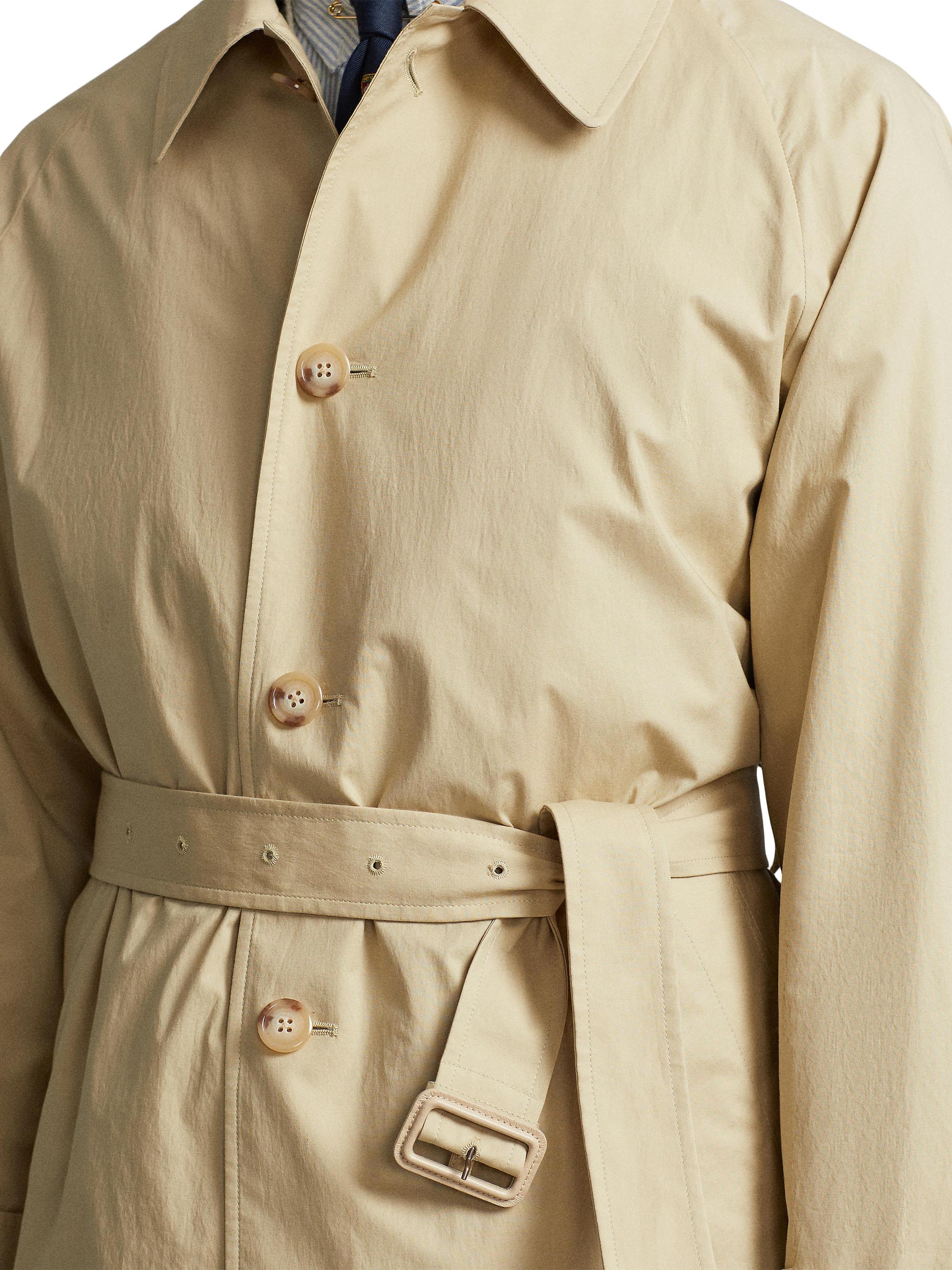 Polo Ralph Lauren Stretch-Cotton Balmacaan Topcoat | Saks Fifth Avenue