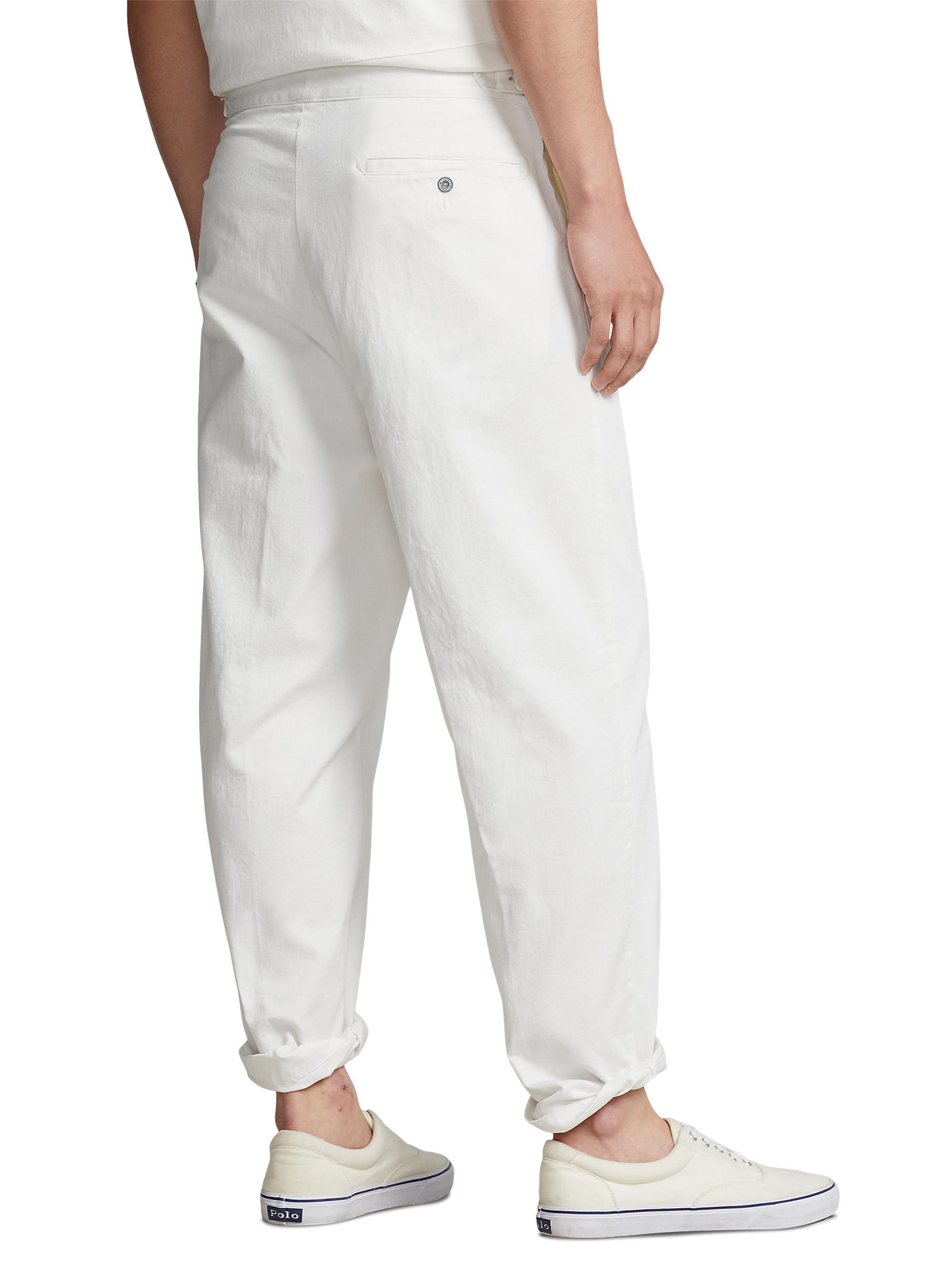 Polo Ralph Lauren Relaxed-Fit Pleated Twill Pants | Saks Fifth Avenue