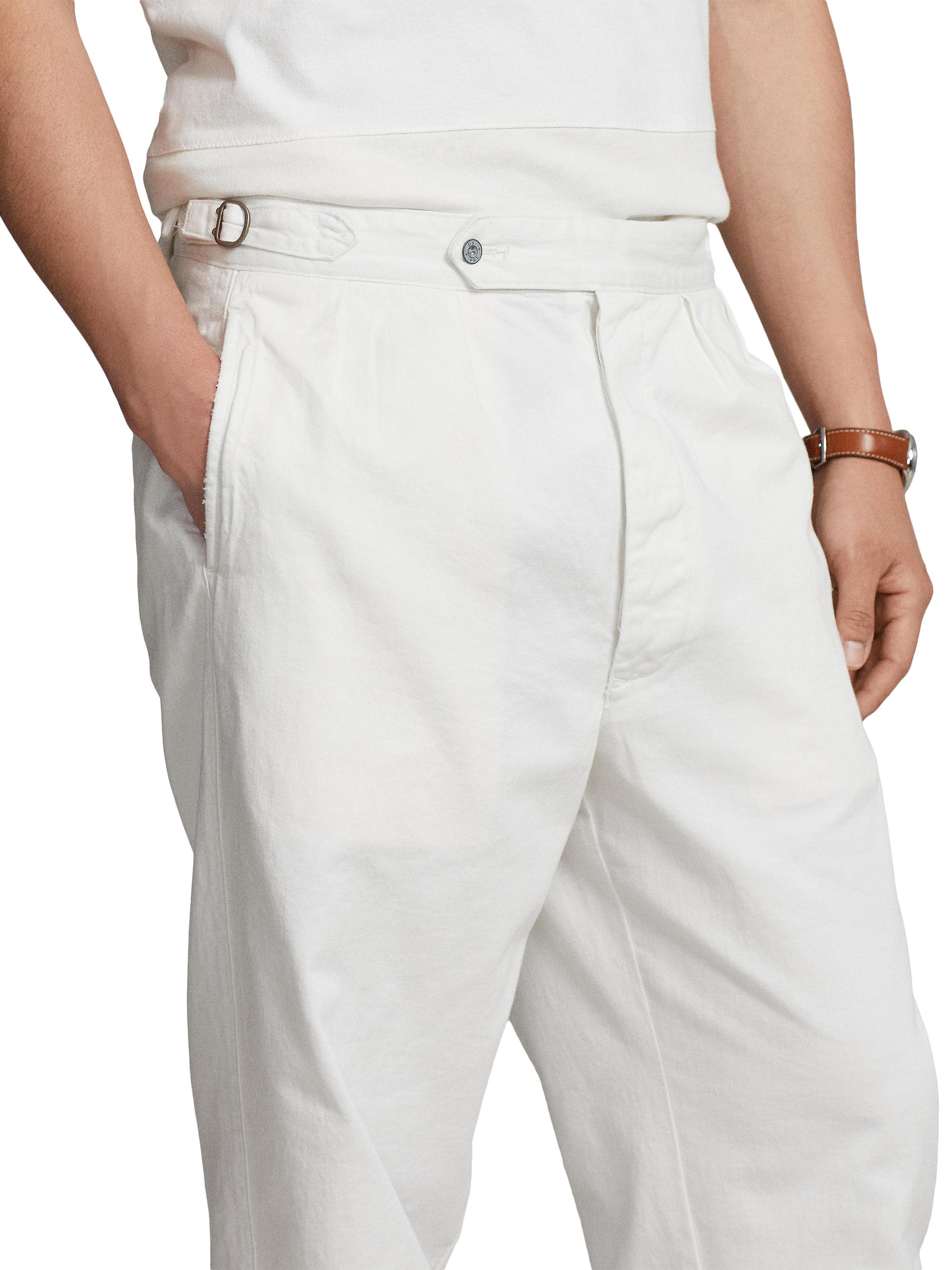 Polo Ralph Lauren Relaxed-Fit Pleated Twill Pants | Saks Fifth Avenue