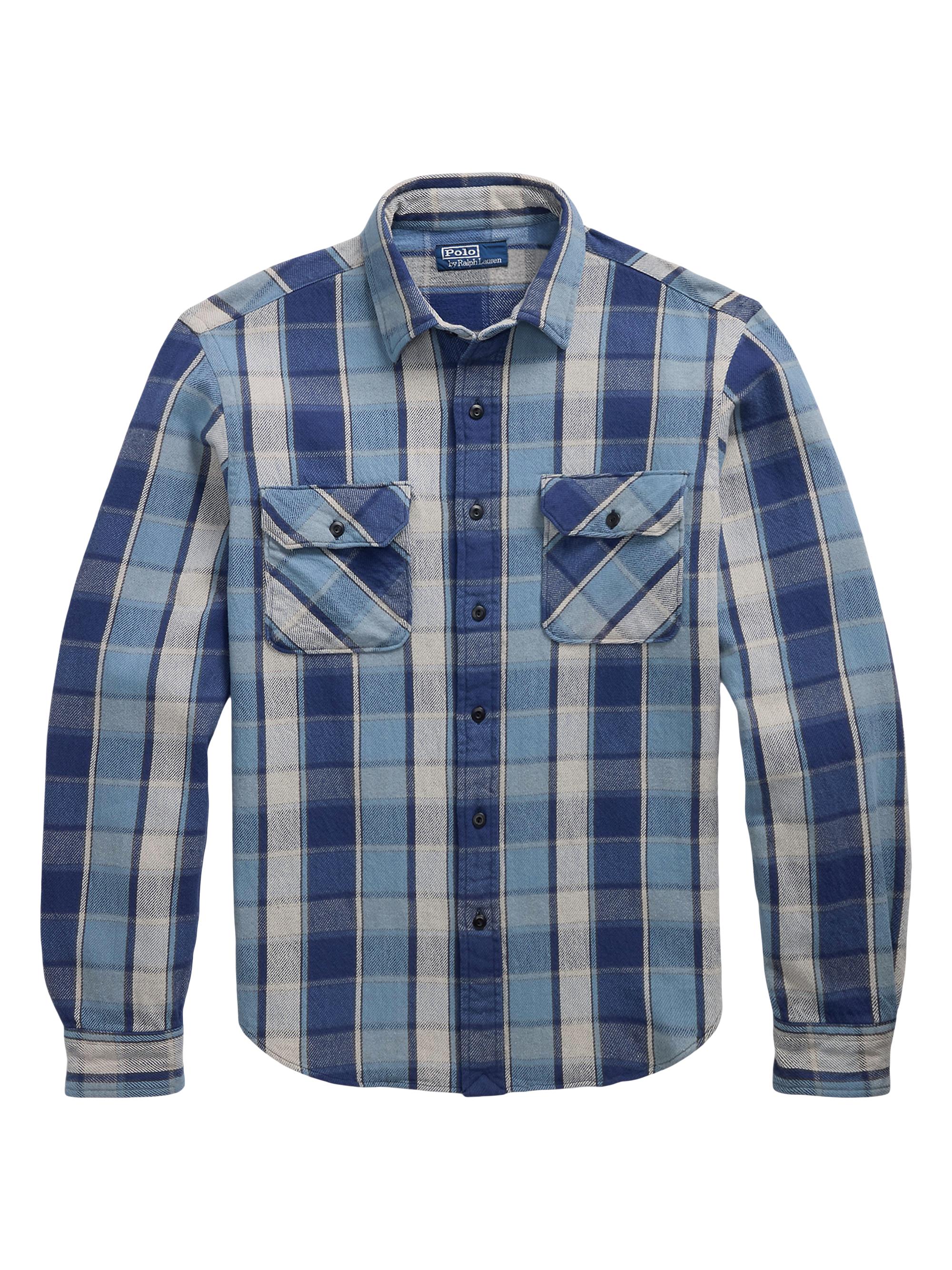 Plaid Patchwork Fleece Shirt Jacket