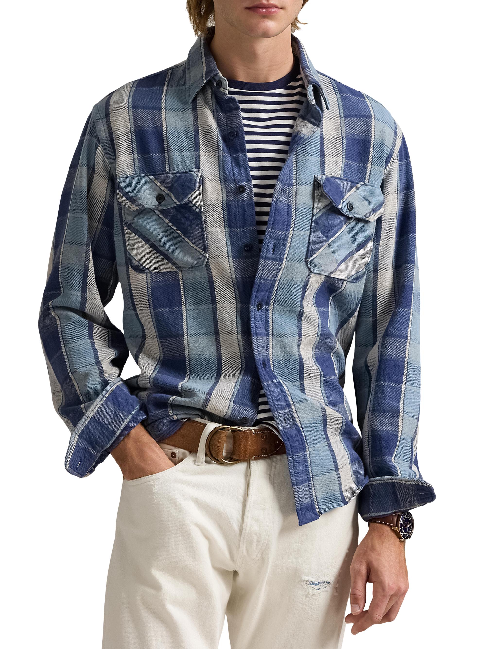 Polo Ralph Lauren Classic-Fit Plaid Flannel Workshirt | Saks Fifth