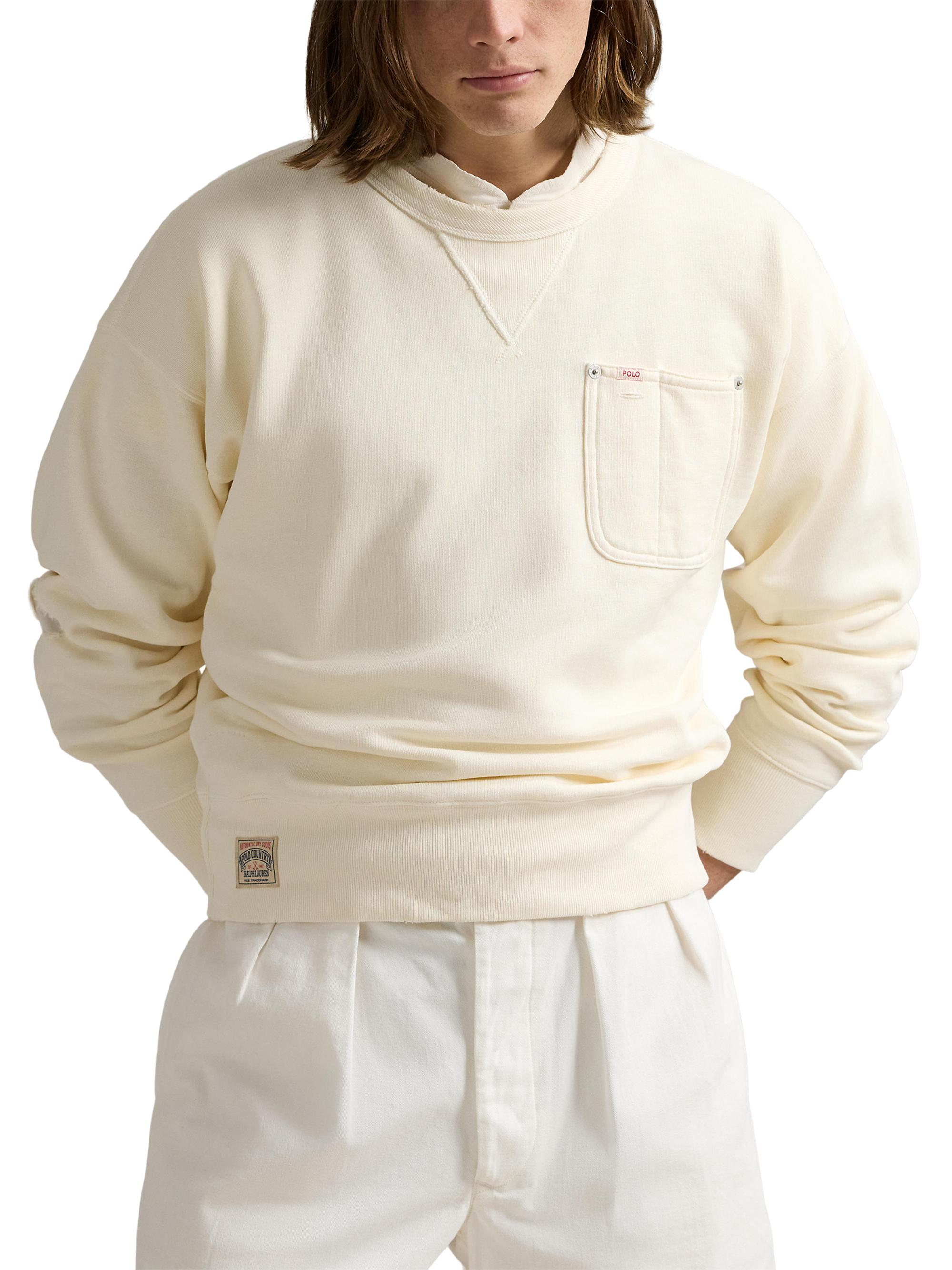 Fleece Pocket Crewneck Sweatshirt