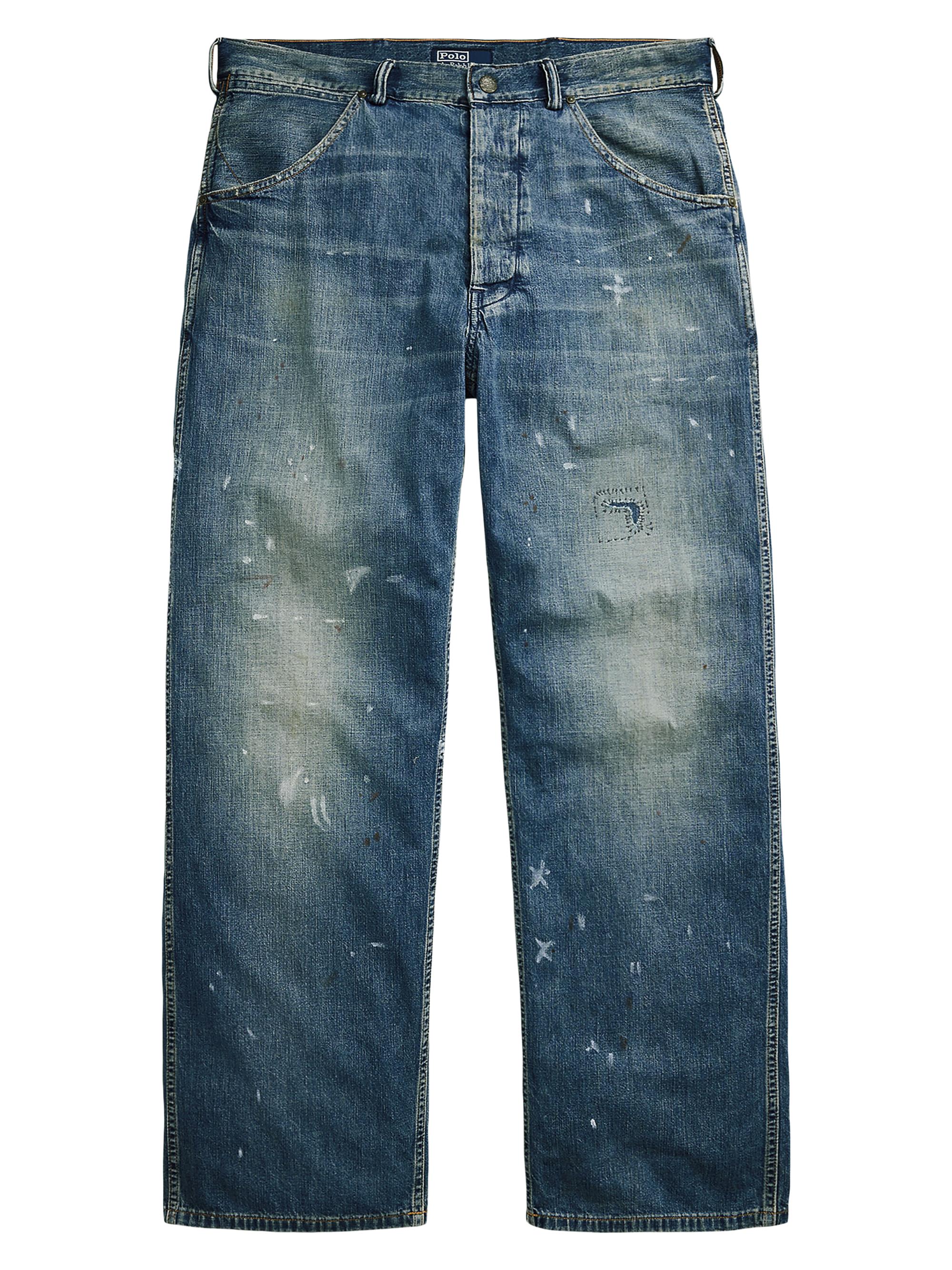 Polo Ralph Lauren Men's Relaxed-Fit Distressed Carpenter Jeans - Knighton