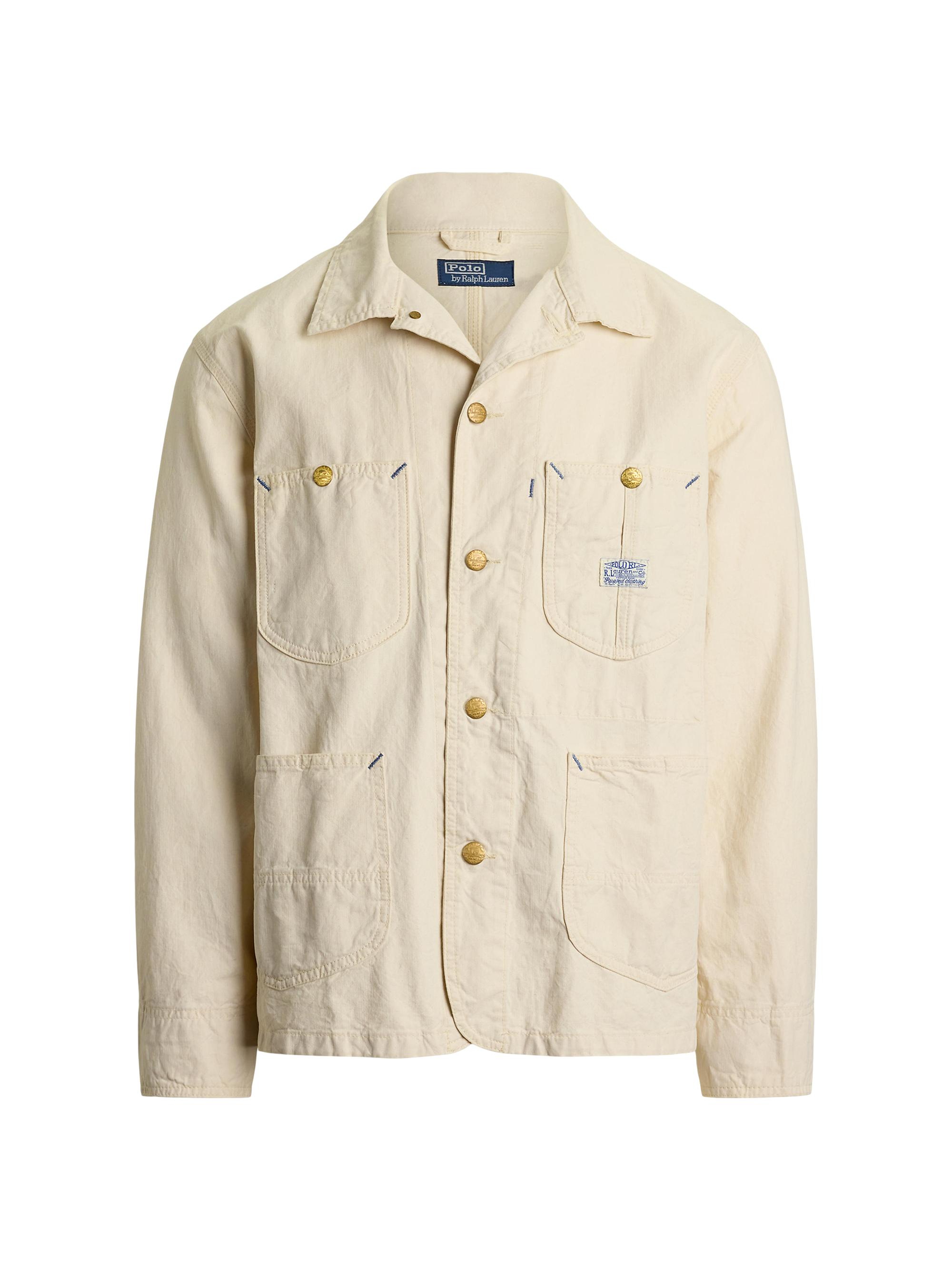 Polo Ralph Lauren Linen Herringbone Field Jacket | Saks Fifth Avenue