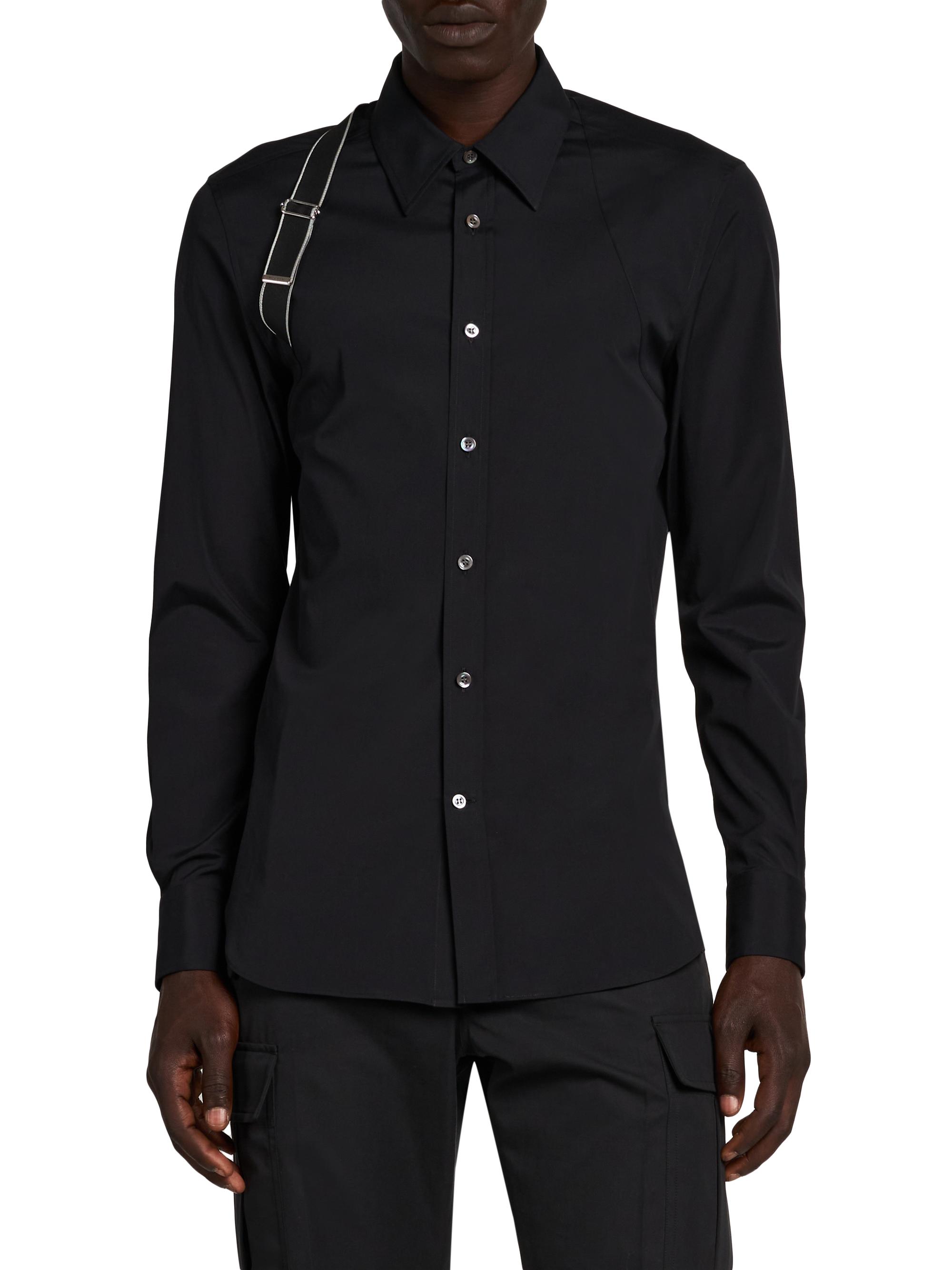 dress shirt with harness McQueen Men's Full Harness Dress Shirt