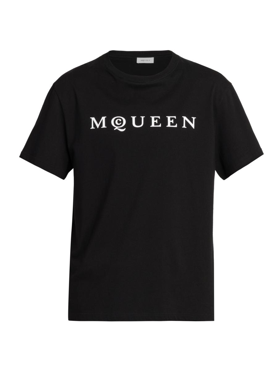McQueen Logo Cotton Crewneck T-Shirt | Saks Fifth Avenue