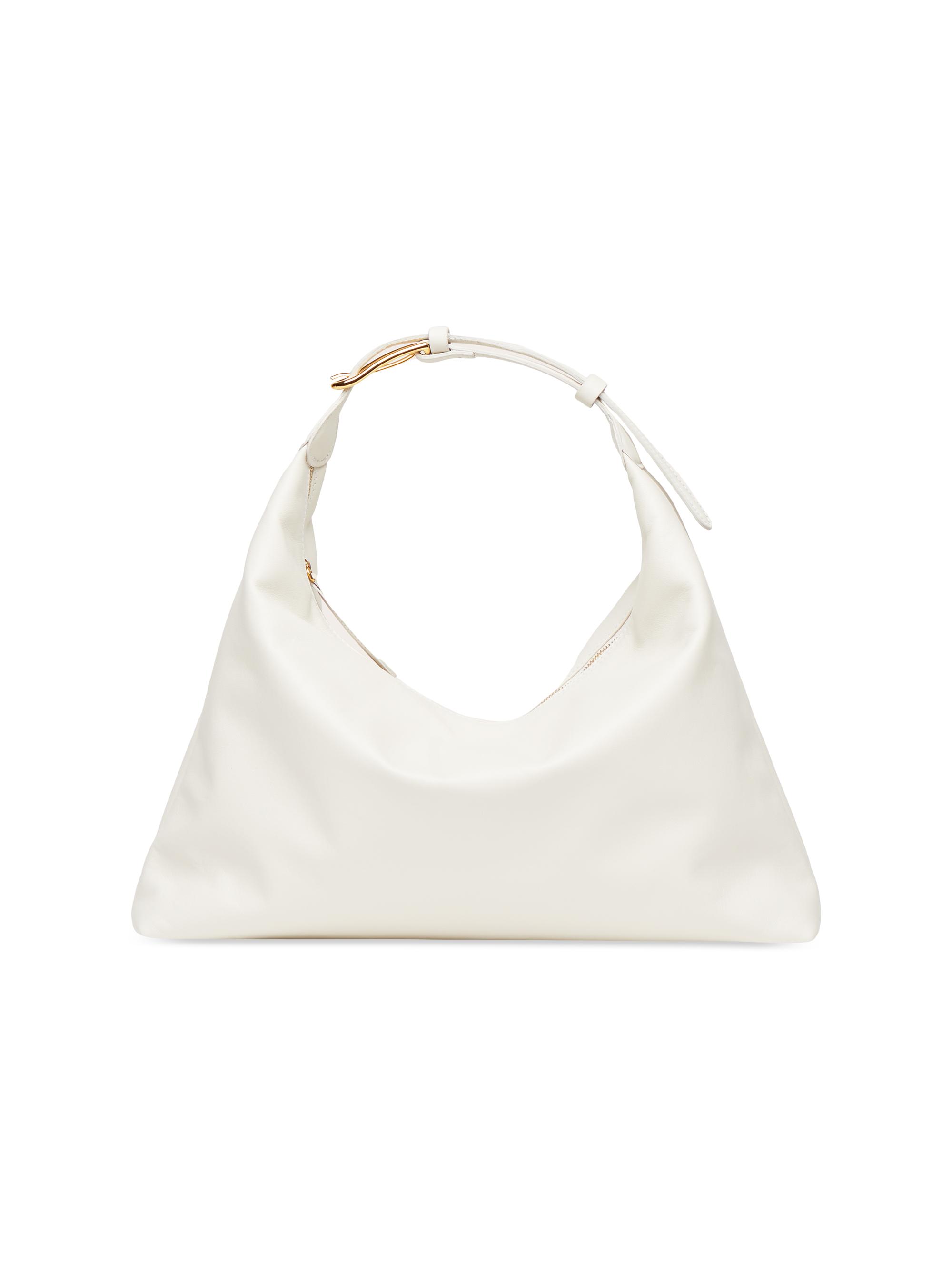 Liffner Women's Pillow Leather Hobo Bag - Cream