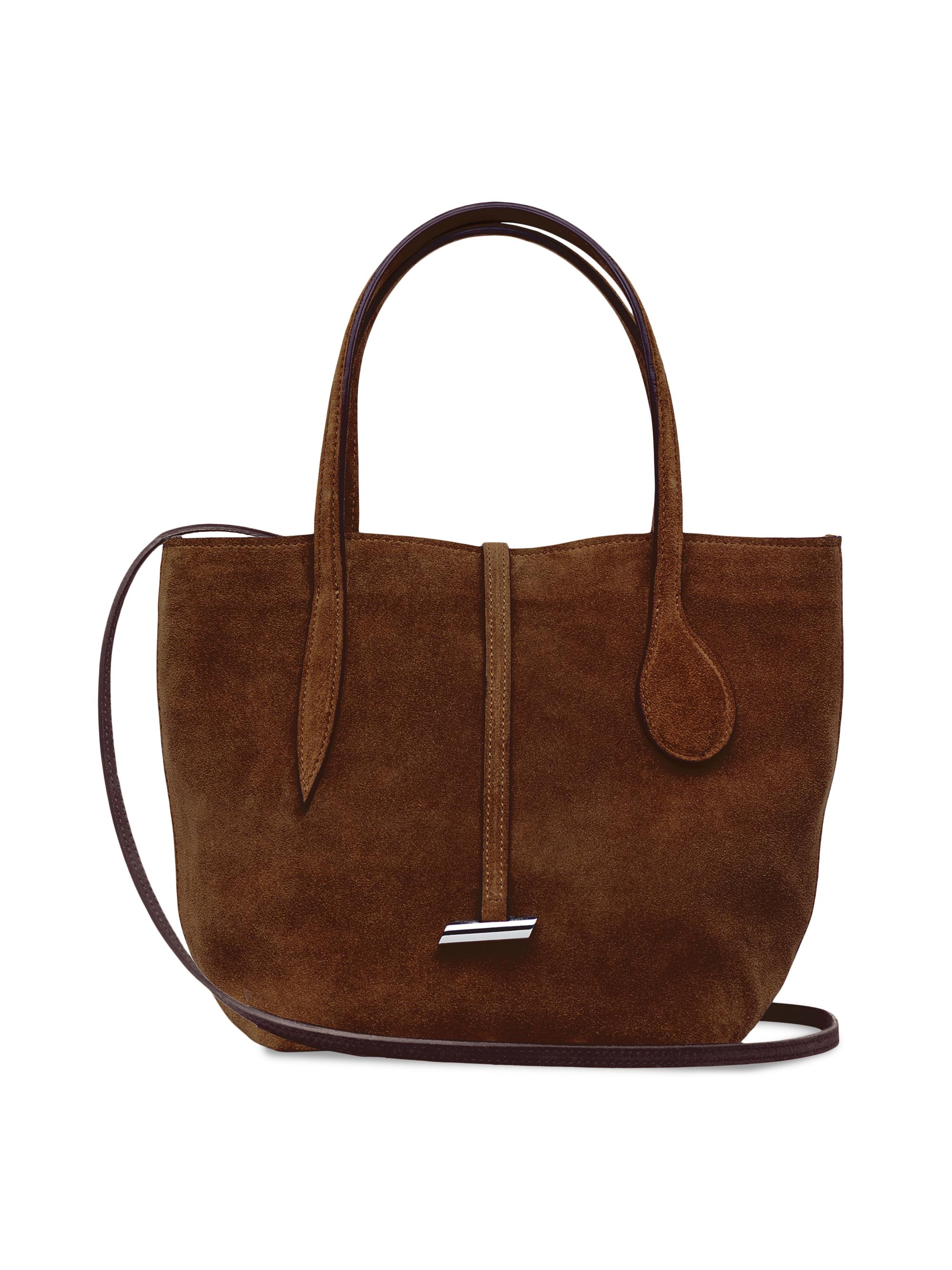 Liffner Women's Sprout Suede Mini Tote - Dark Brown