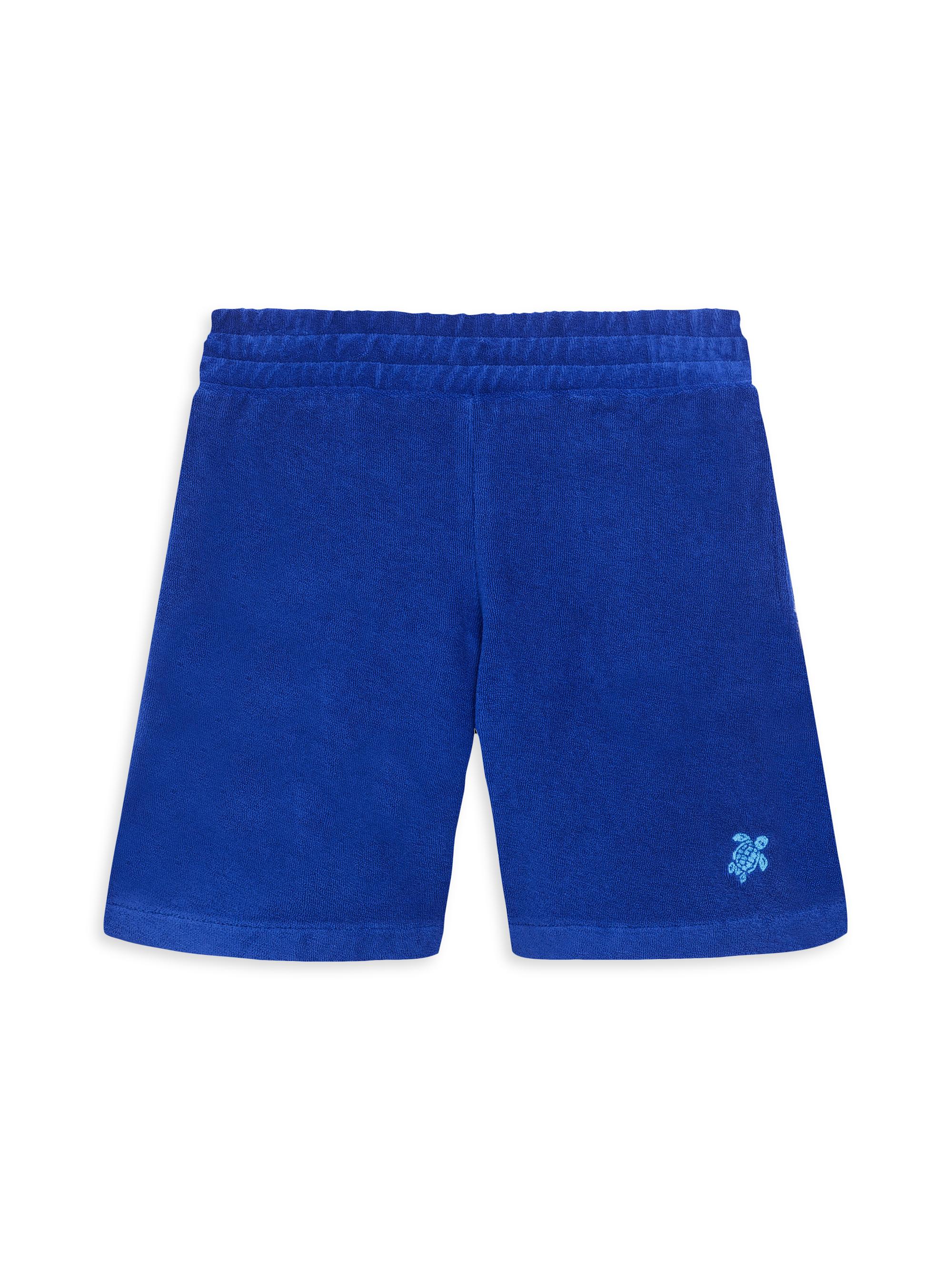 Vilebrequin Baby Boy's, Little Boy's & Boy'sTurtle Embroidered Terry Cloth Shorts - Navy Blue Marine