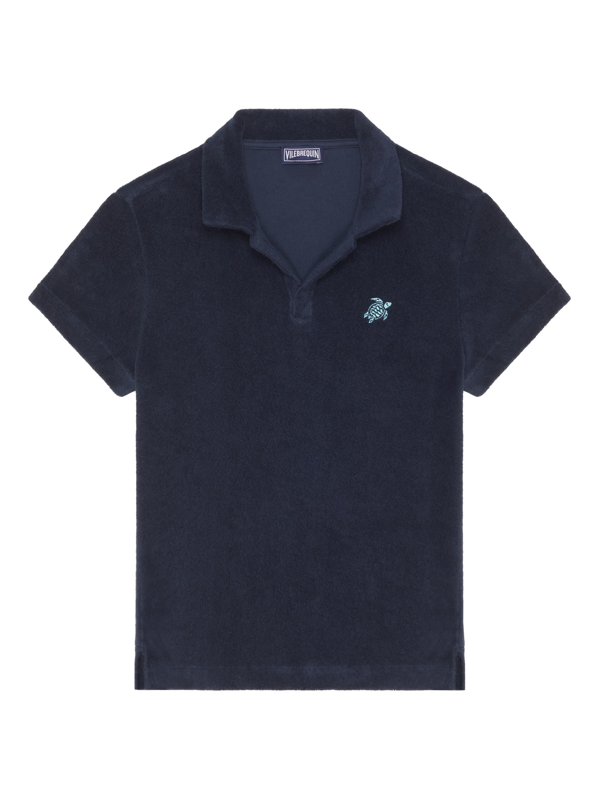 Vilebrequin Baby Boy's, Little Boy's & Boy's Terry Cloth Polo Shirt - Navy Blue Marine | Thumbnail 4