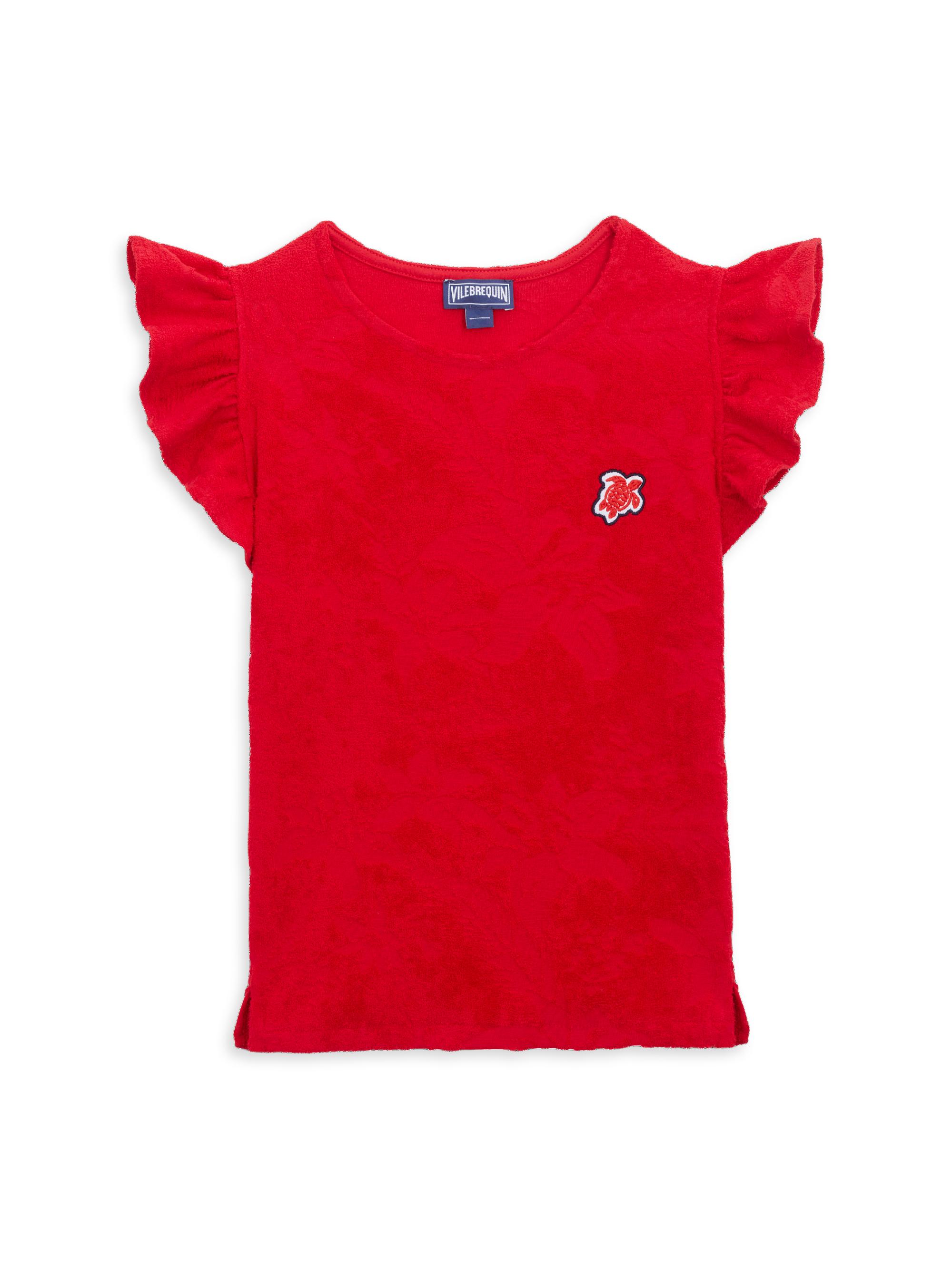 Vilebrequin Baby Girl's, Little Girl's & Girl's Genny Flower Power Terry Jacquard Top - Lipstick