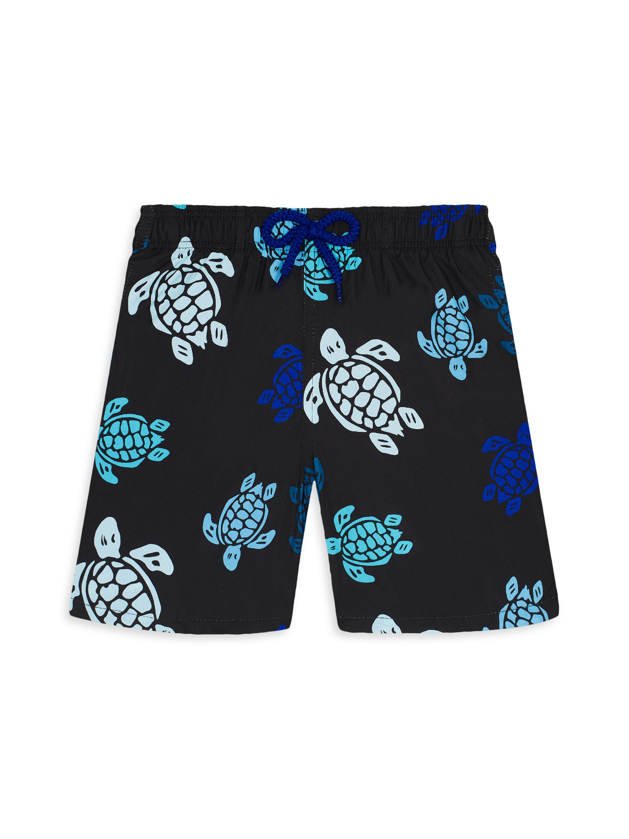 Vilebrequin Baby Boy's, Little Boy's & Boy's Tortues Light Swim Shorts - Black Blue