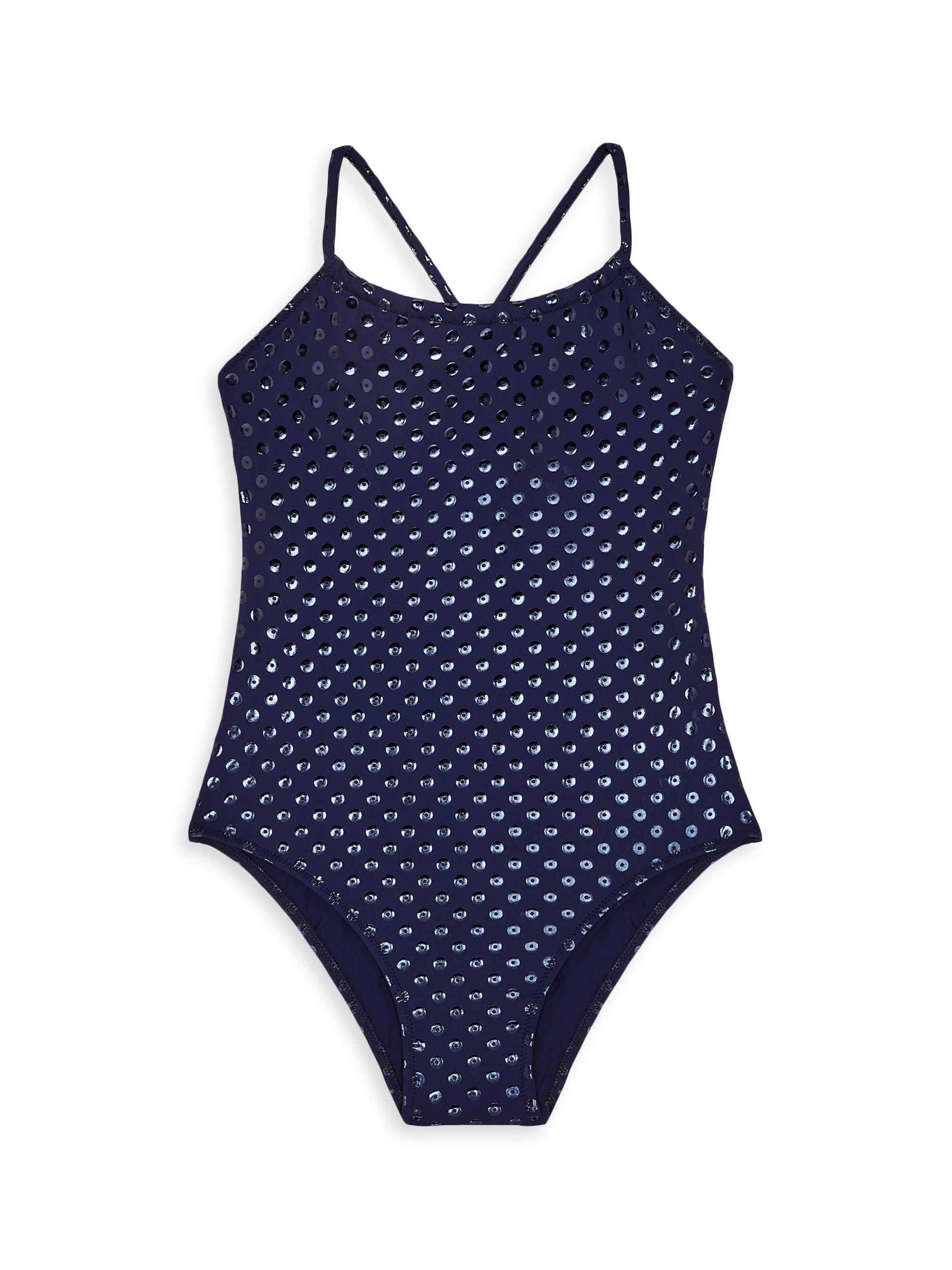 Vilebrequin Baby Girl's, Little Girl's & Girl's Relief Glitter Swim Suit - Navy