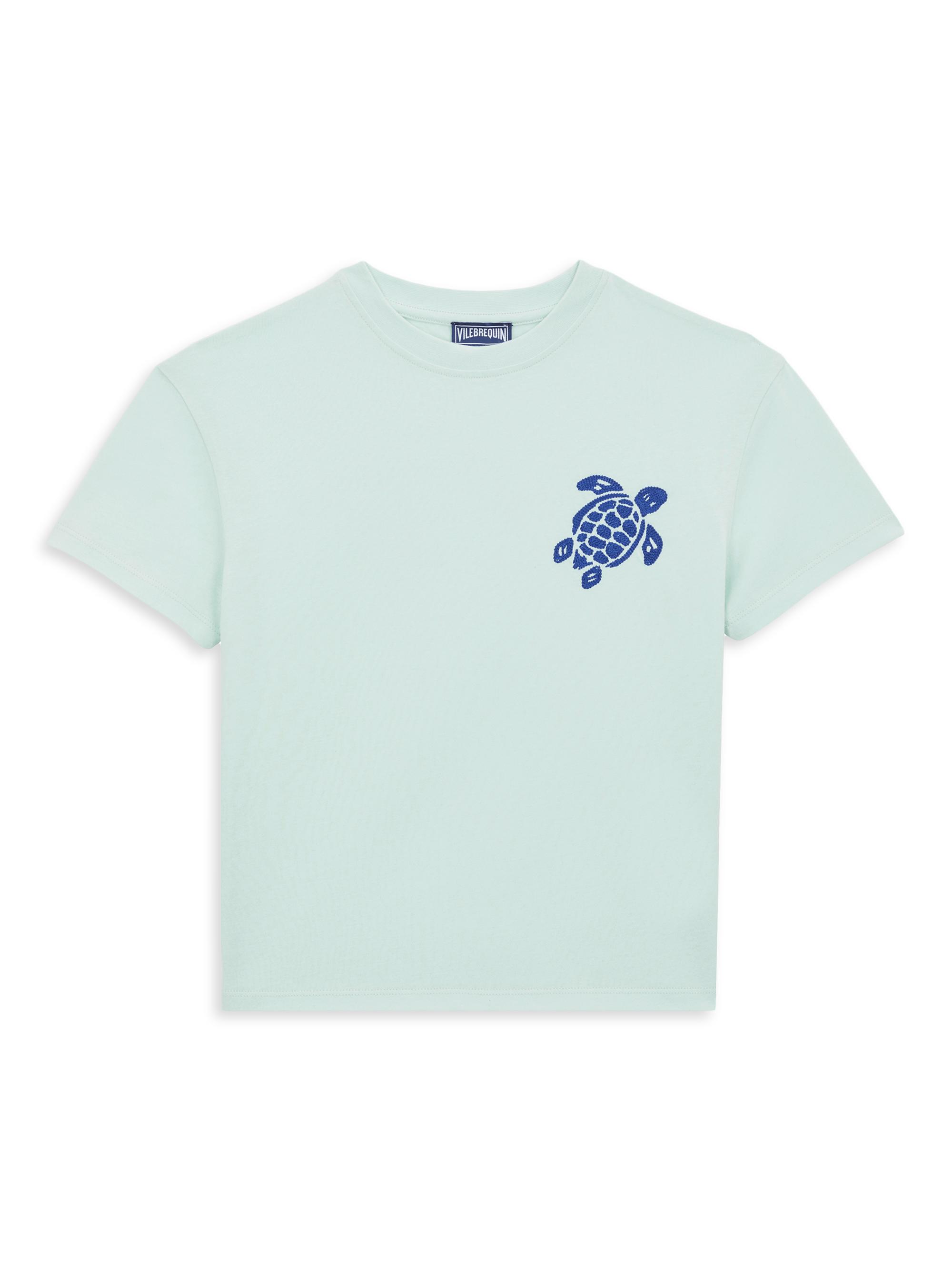 Vilebrequin Little Boy's & Boy's Turtle Chain Embroidered T-Shirt - Pacific Blue