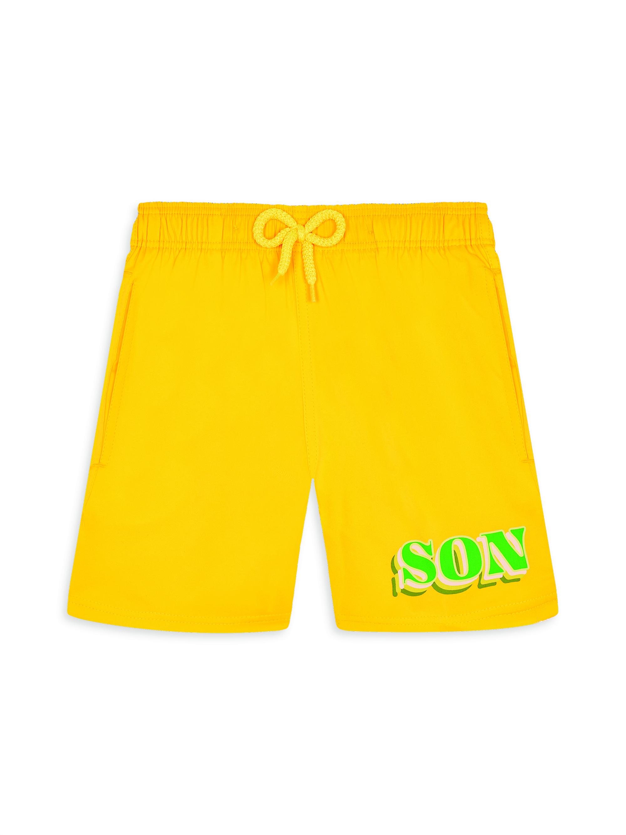 Vilebrequin Baby Boy's, Little Boy's & Boy's Jirise Son Stretch Swim Shorts - Yellow