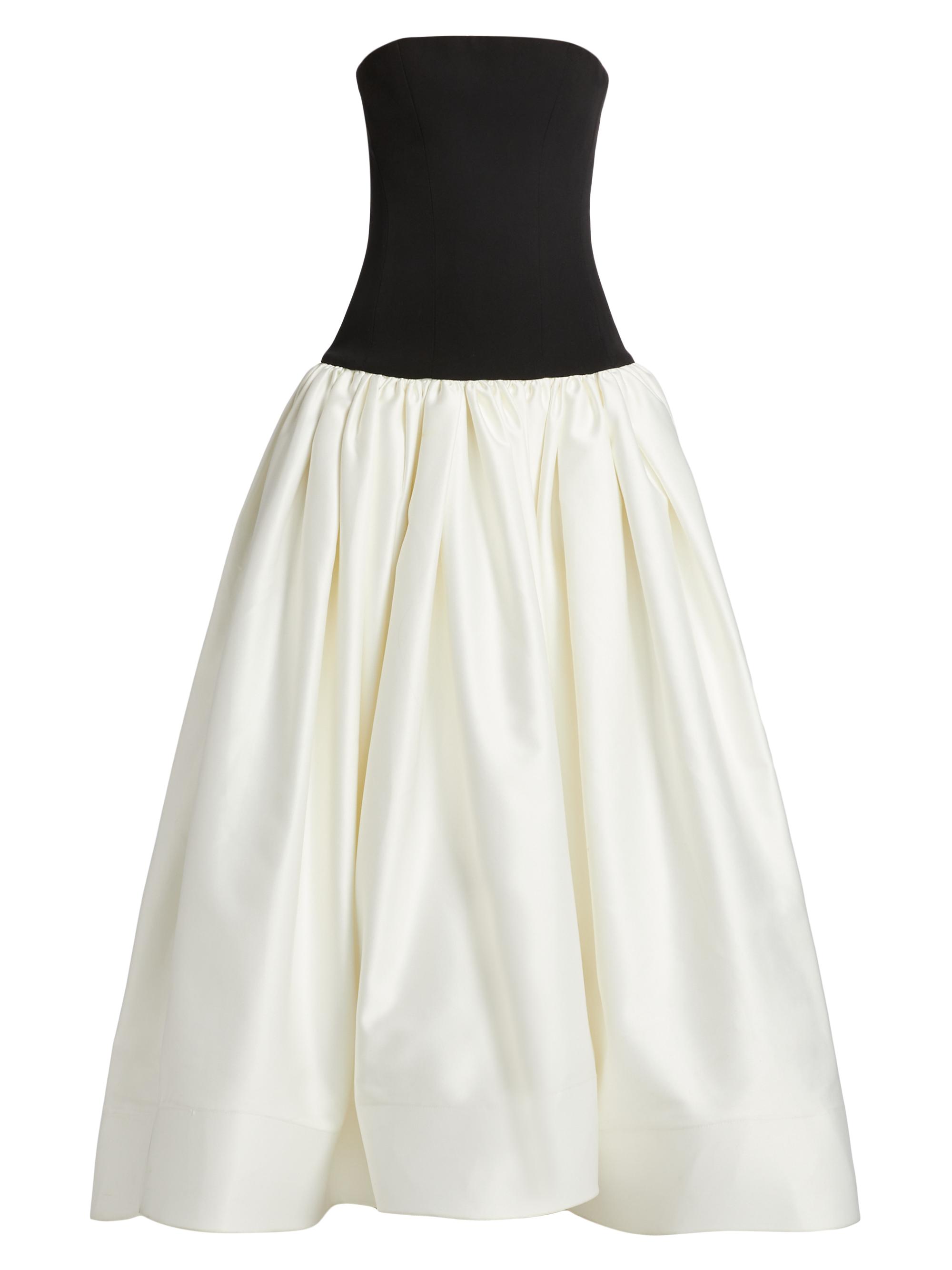 Bronx and Banco Women's Arlo Strapless Gown - Black White