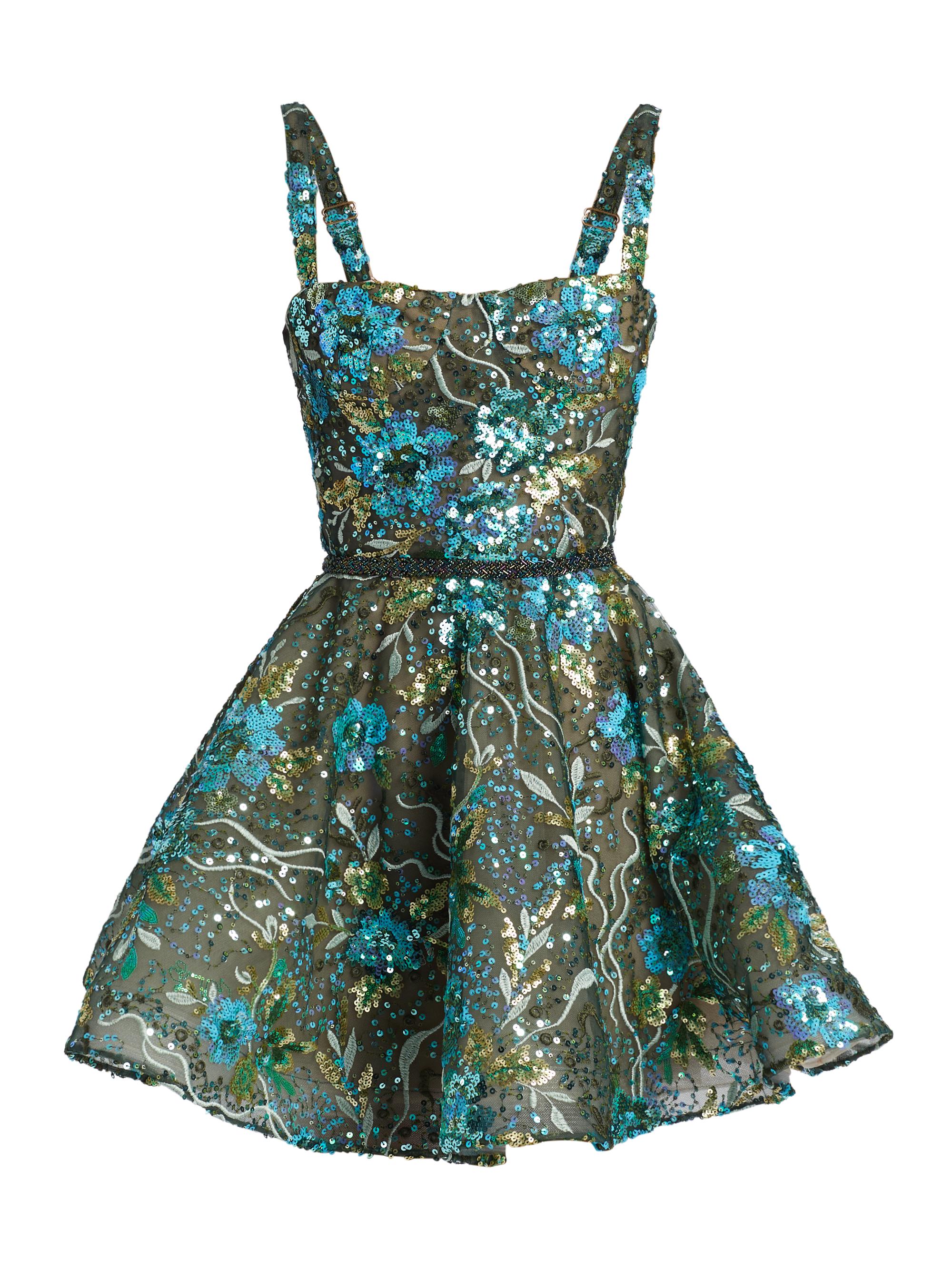 Bronx and Banco Women's Mademoiselle Sleeveless Minidress - Blue Multi