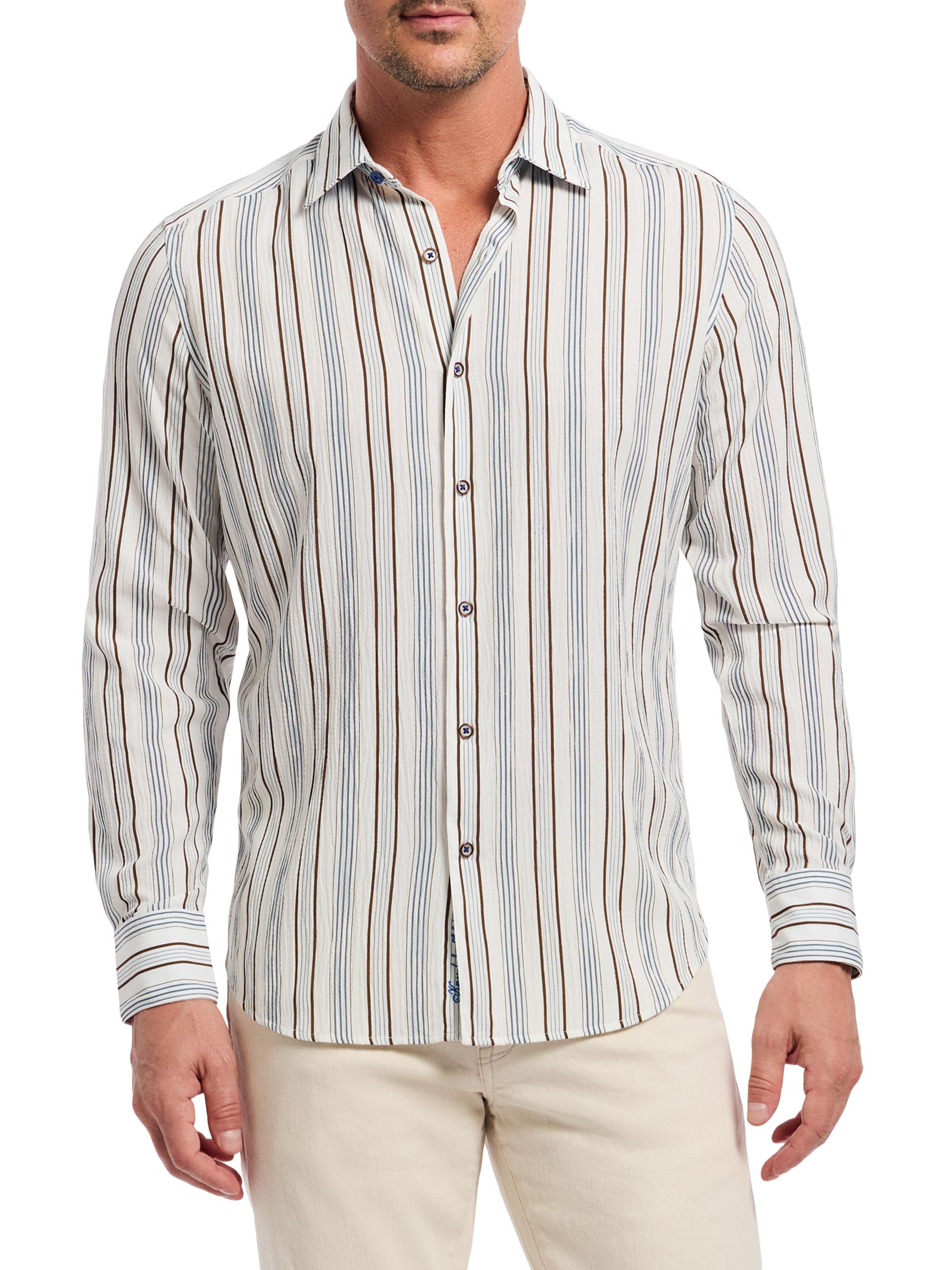 Robert Graham Men's Stamford Striped Woven Shirt