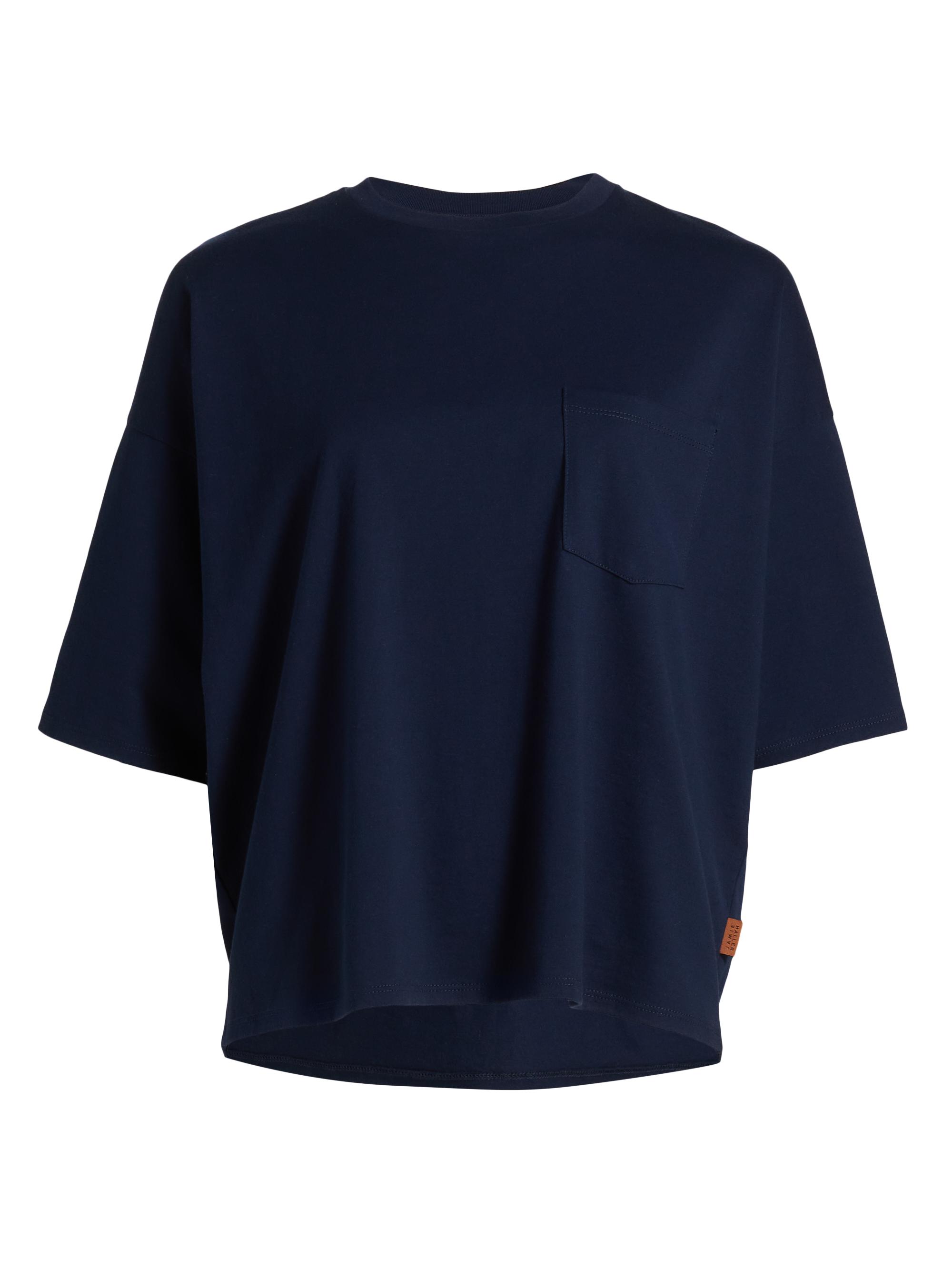 Jamie Haller Women's Cotton Crewneck Boxy T-Shirt - Navy